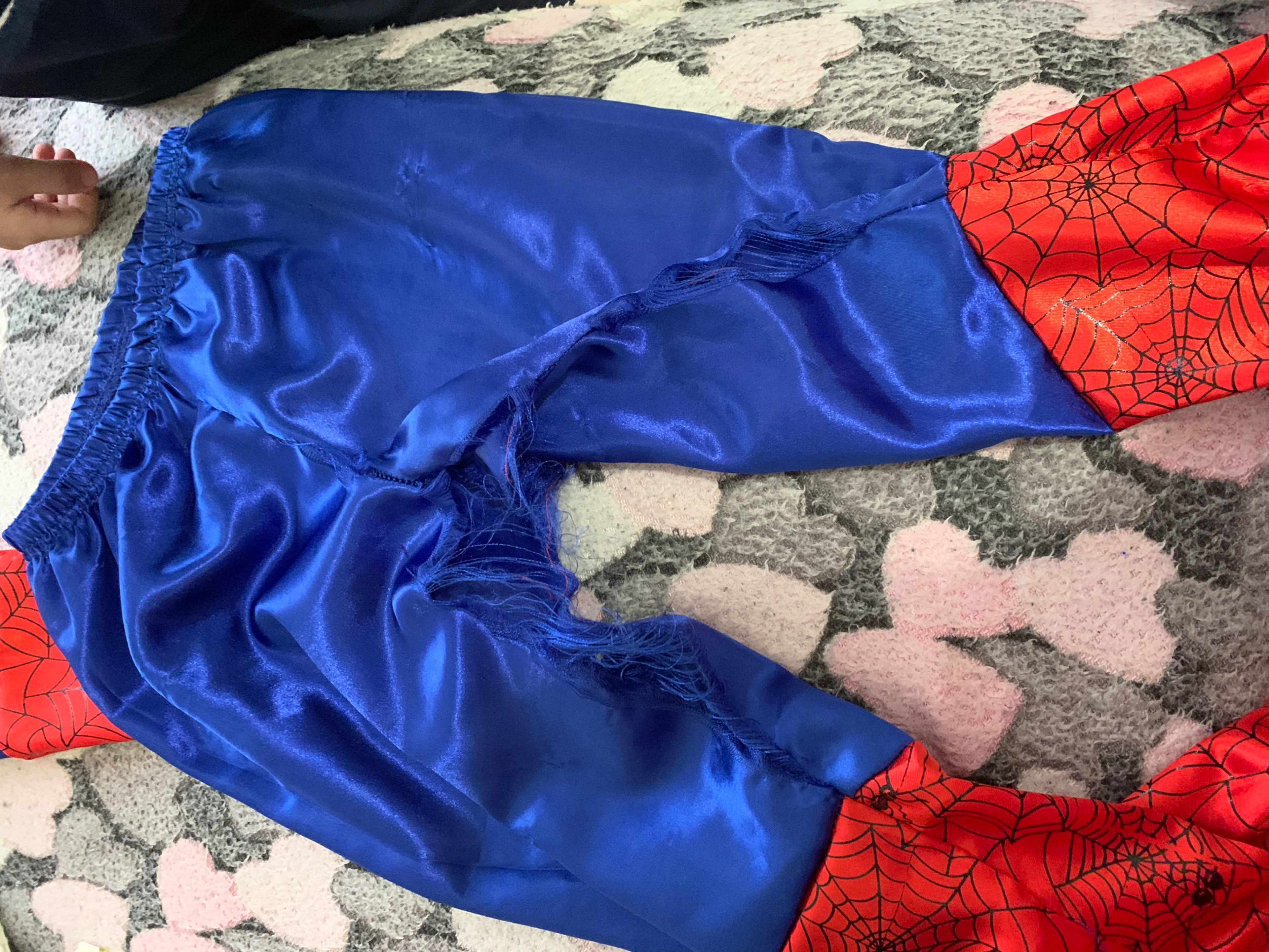 Фотография покупателя товара Детский карнавальный костюм "Синий паучок", р-р 32, рост 122-128 см - Фото 2