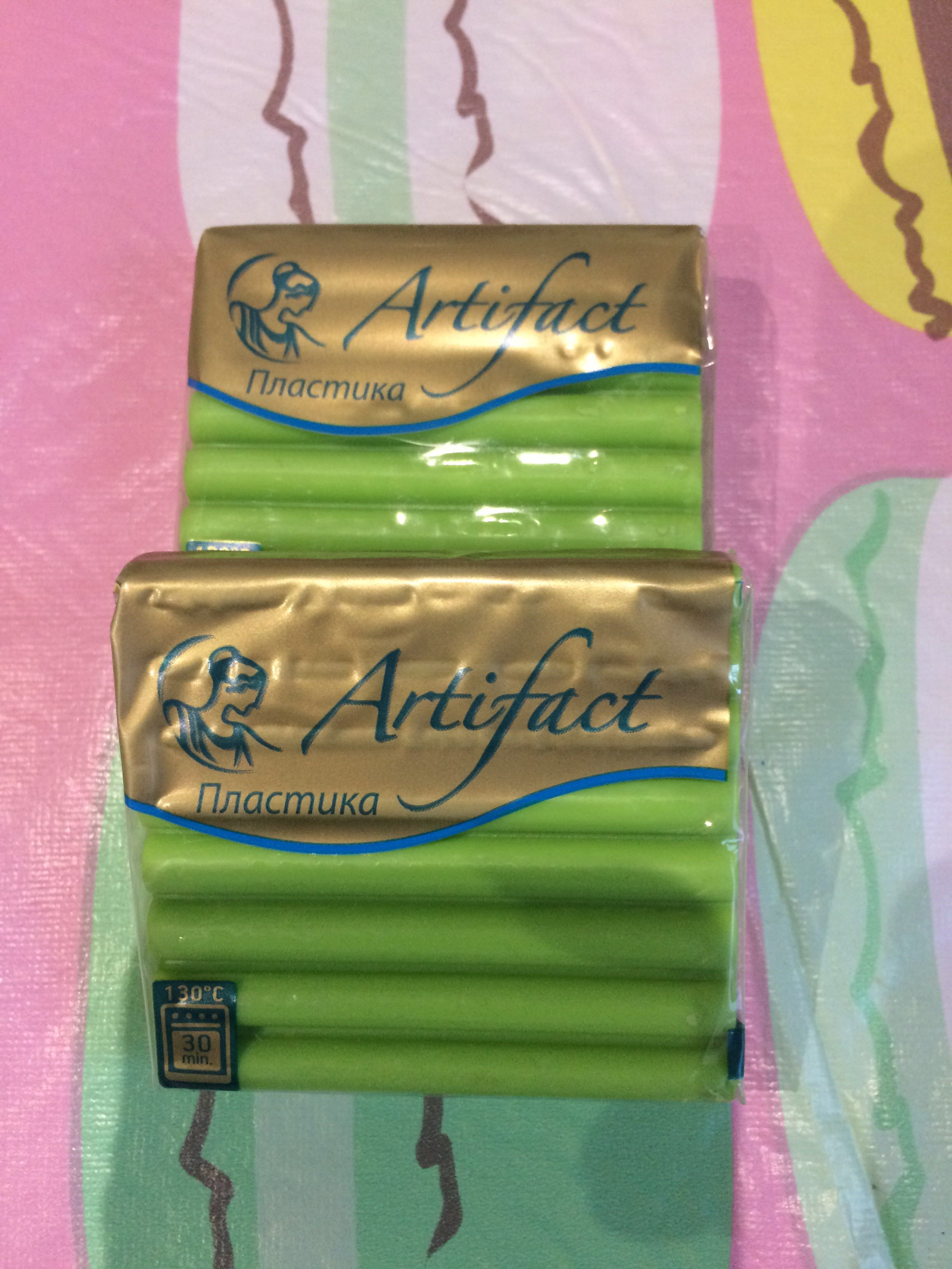 Фотография покупателя товара Пластика - полимерная глина, 50 г, "Суперпрочная формула", кленово зелёный