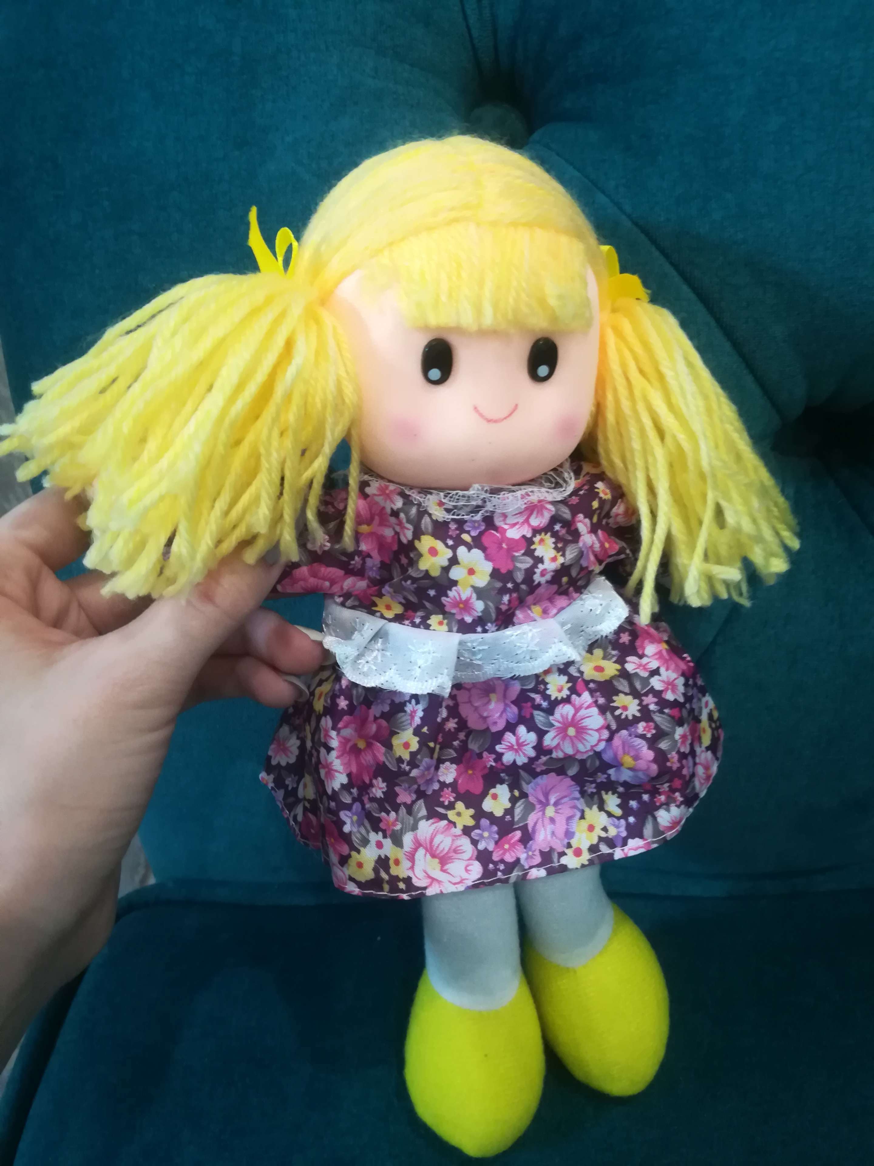 Фотография покупателя товара Мягкая игрушка «Кукла», в платье с цветочками, цвета МИКС - Фото 1