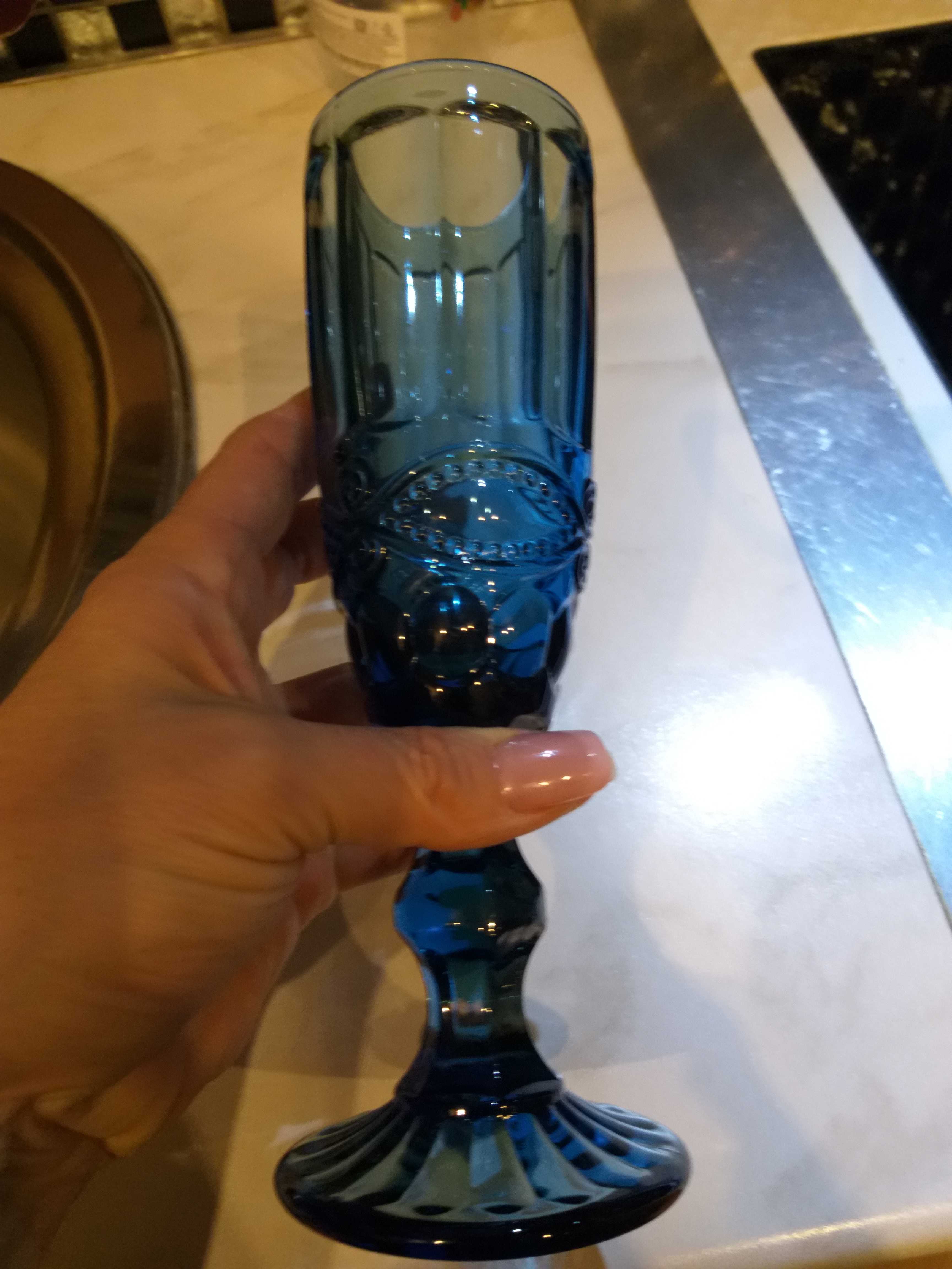Фотография покупателя товара Бокал из стекла для шампанского Magistro «Ла-Манш», 160 мл, цвет синий - Фото 18