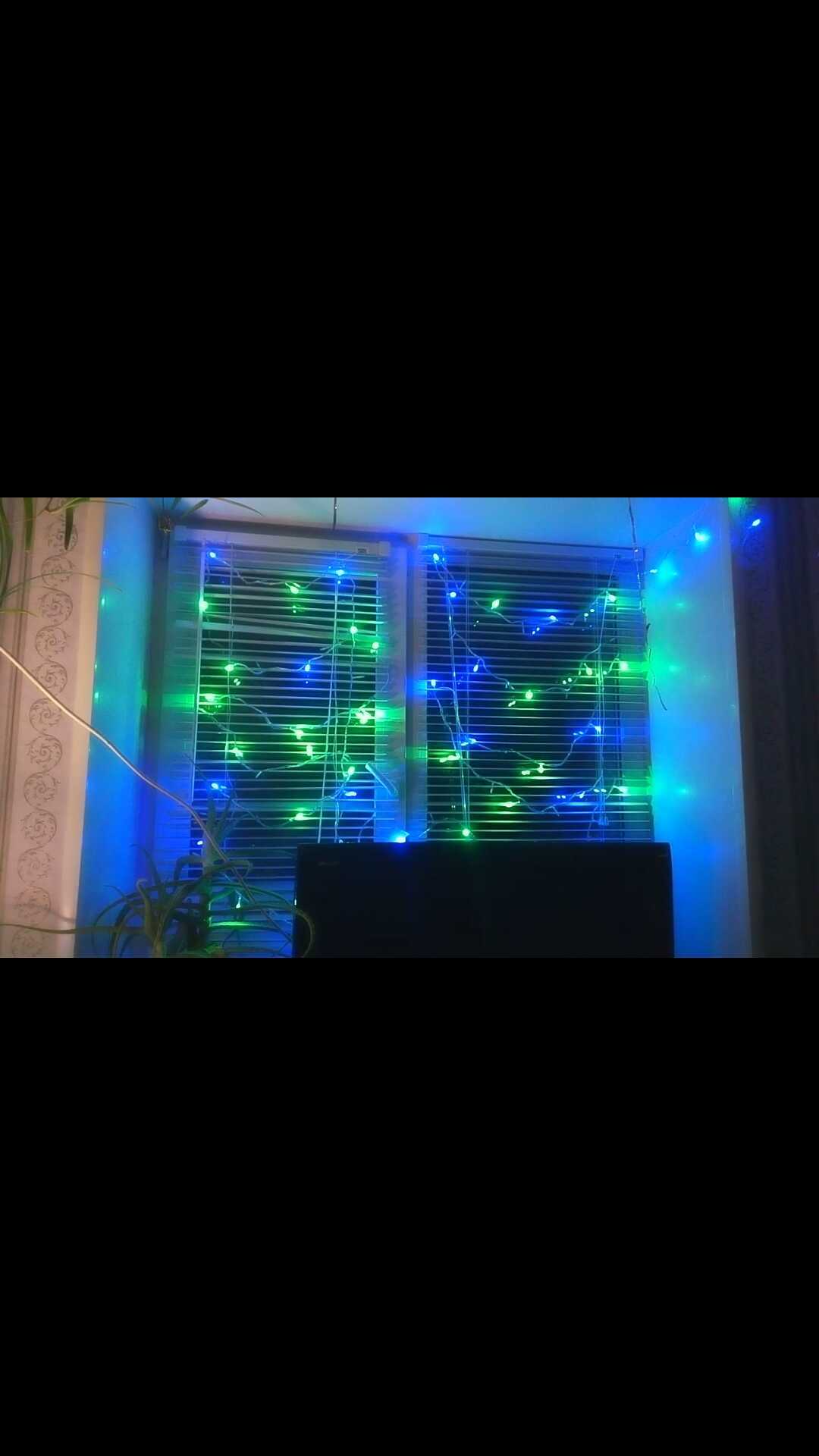 Фотография покупателя товара Гирлянда «Нить» 10 м с насадками «Игла», IP20, прозрачная нить, 100 LED, свечение синее, 8 режимов, 220 В - Фото 15