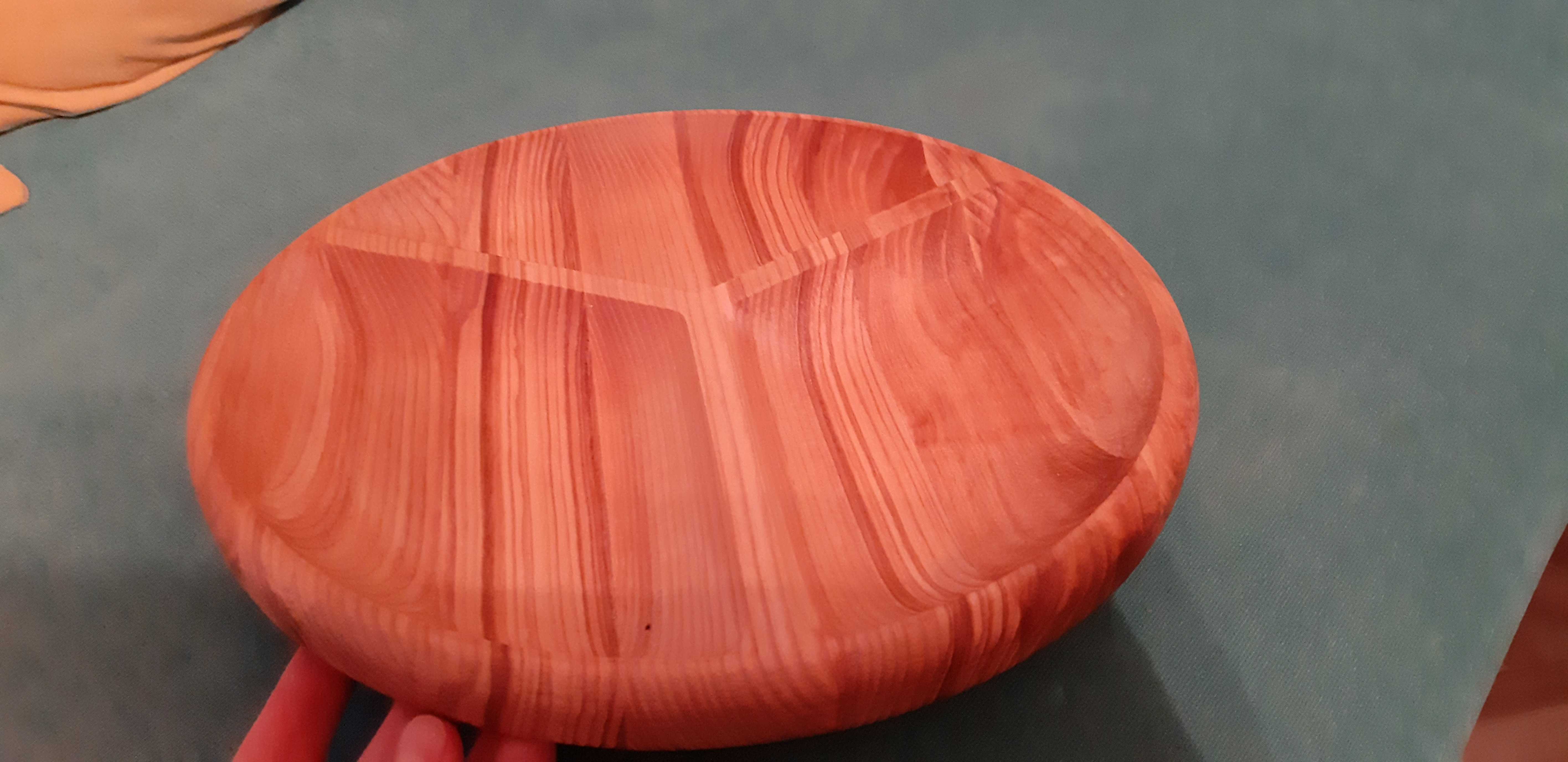 Фотография покупателя товара Менажница деревянная "3 деления", с разделочной доской, d=30 см, массив ясеня - Фото 2