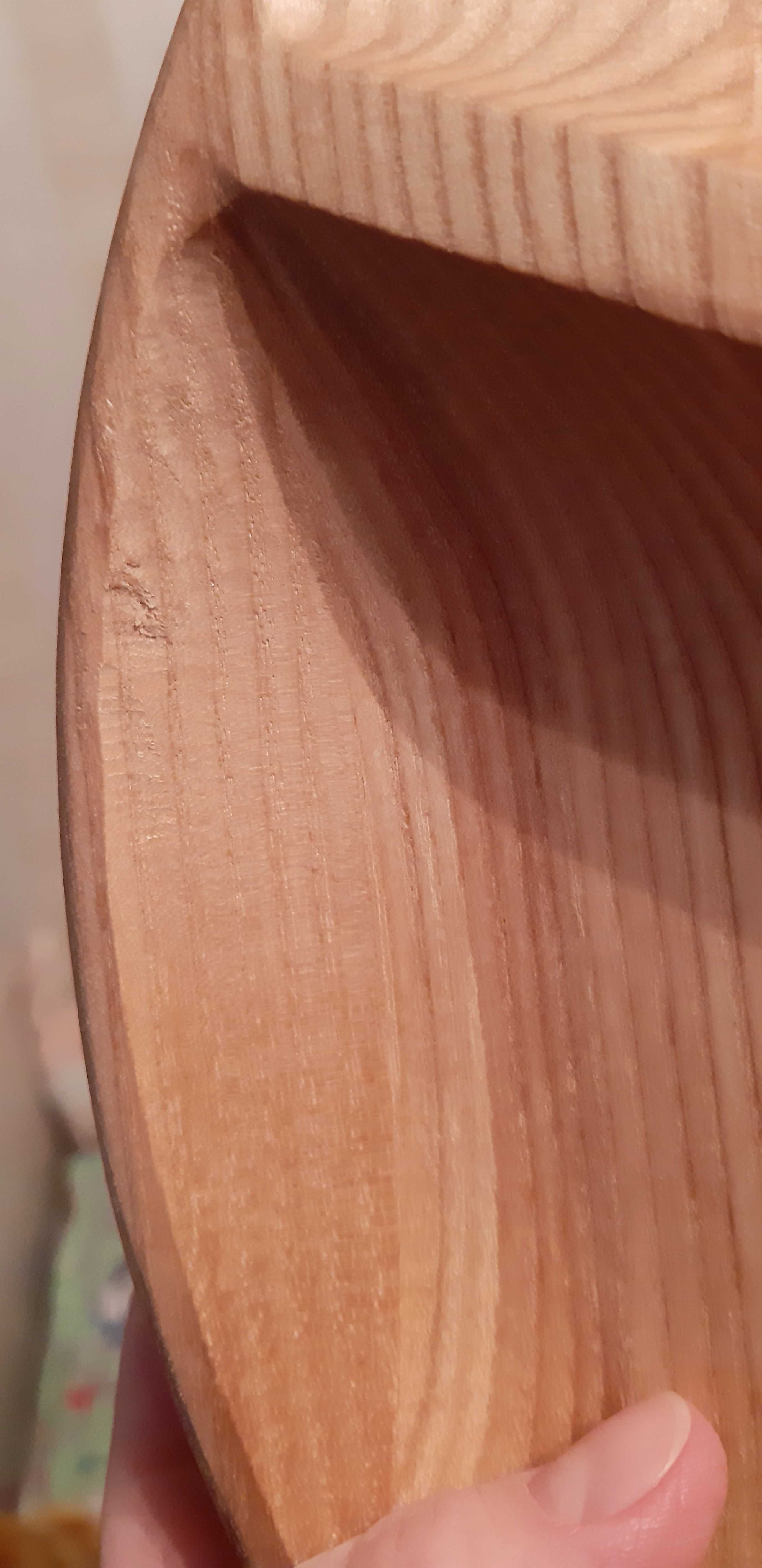 Фотография покупателя товара Менажница деревянная "3 деления", с разделочной доской, d=30 см, массив ясеня - Фото 3