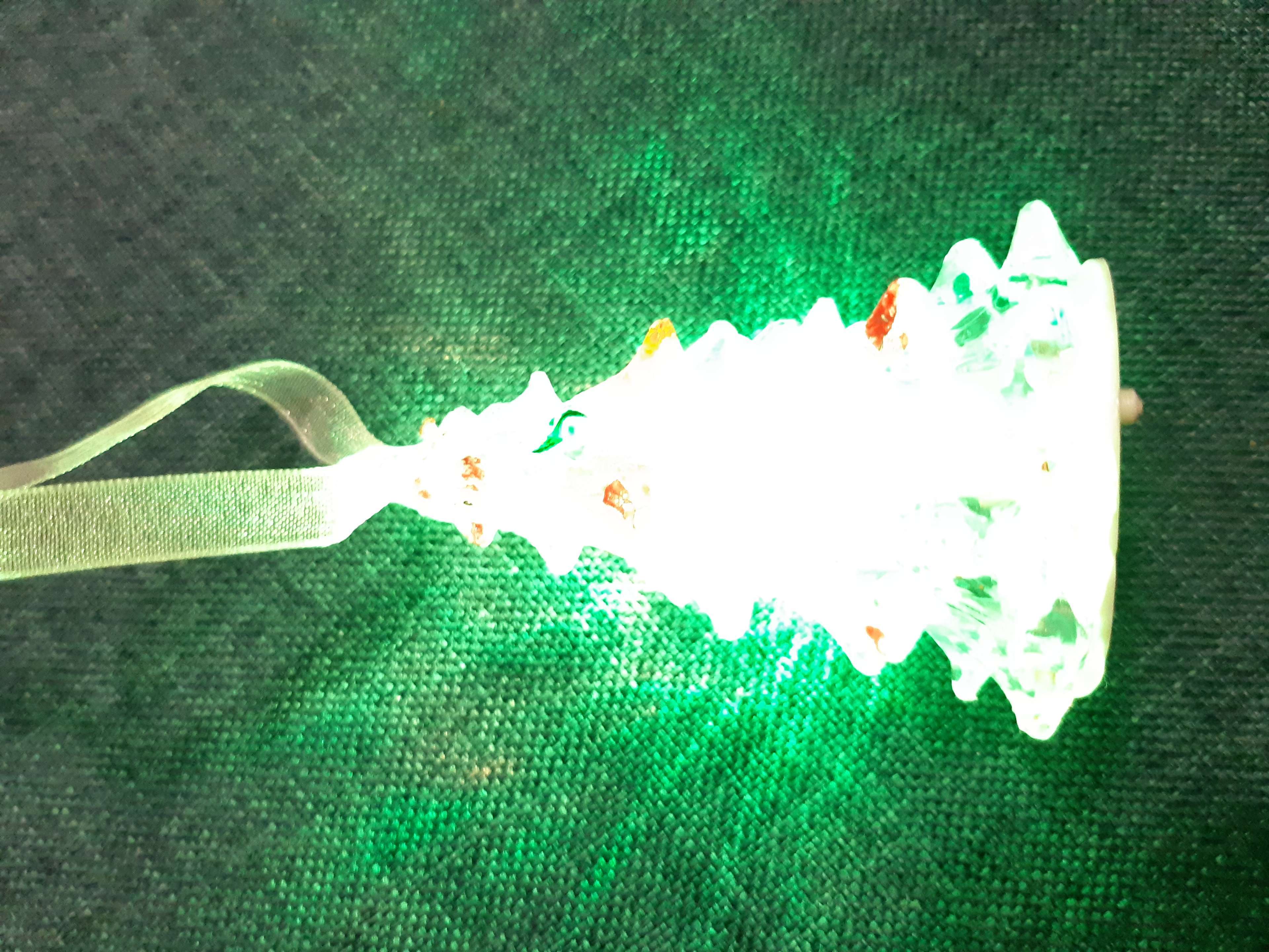 Фотография покупателя товара Игрушка световая "Ёлочка" (батарейки в комплекте) 8 см, 1 LED, RGB, прозрачная - Фото 4