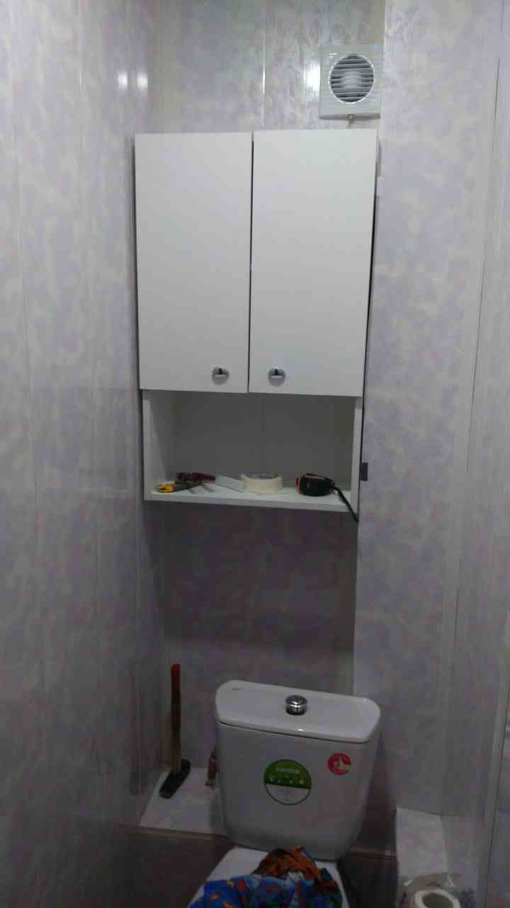 Фотография покупателя товара Шкаф для ванной комнаты "Вега 5004" белый, 50 х 24 х 80 см - Фото 10