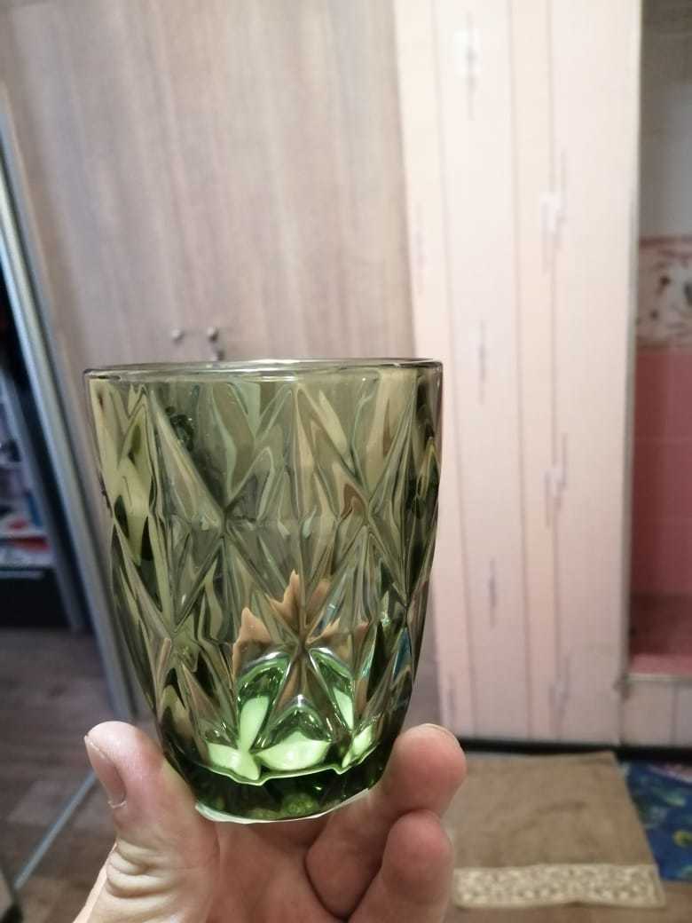 Фотография покупателя товара Стакан стеклянный Magistro «Круиз», 240 мл, цвет зелёный
