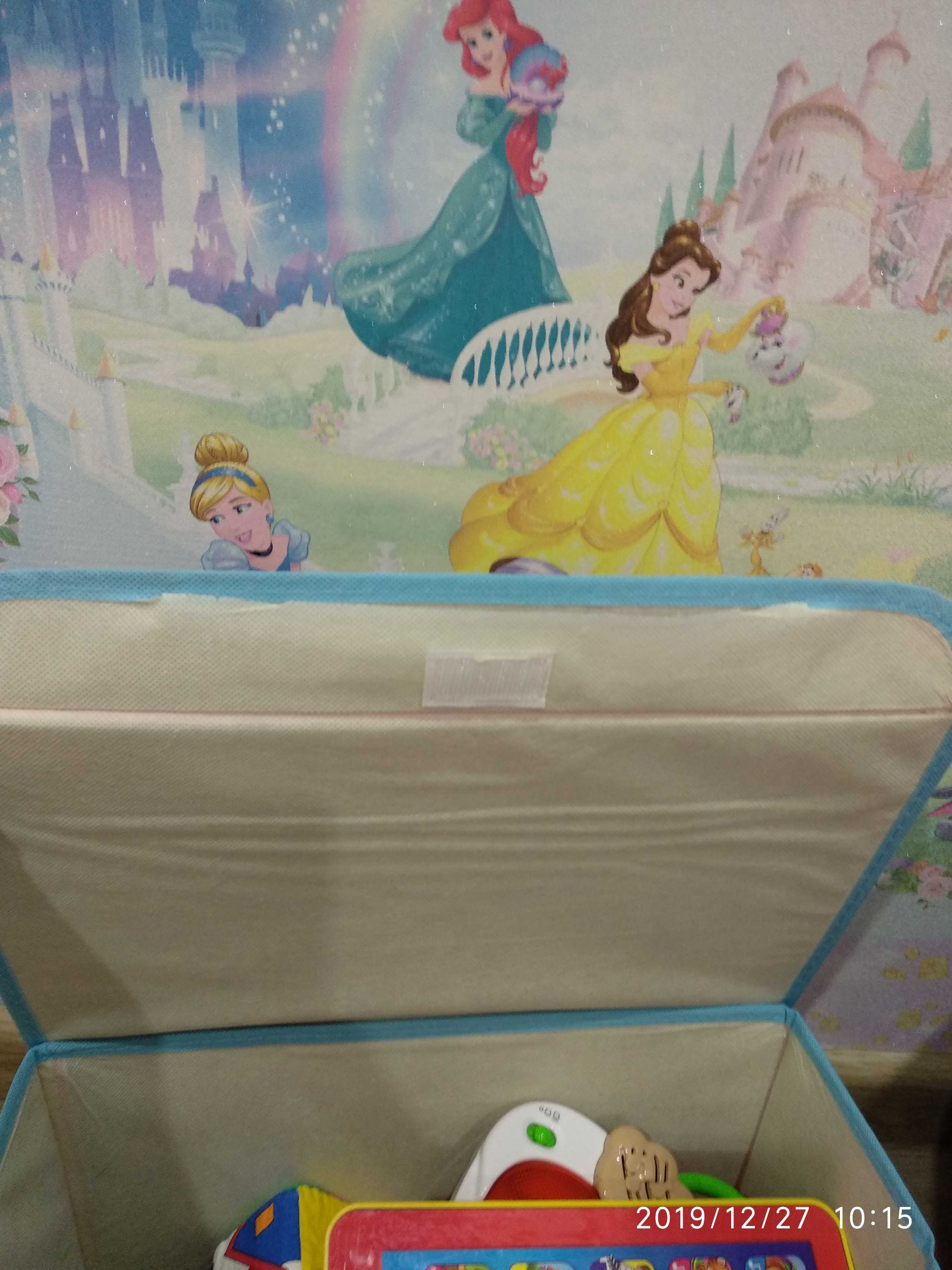 Фотография покупателя товара Корзина для игрушек "Волшебный сундучок", Принцессы, 37 х 24 х 24 см - Фото 2