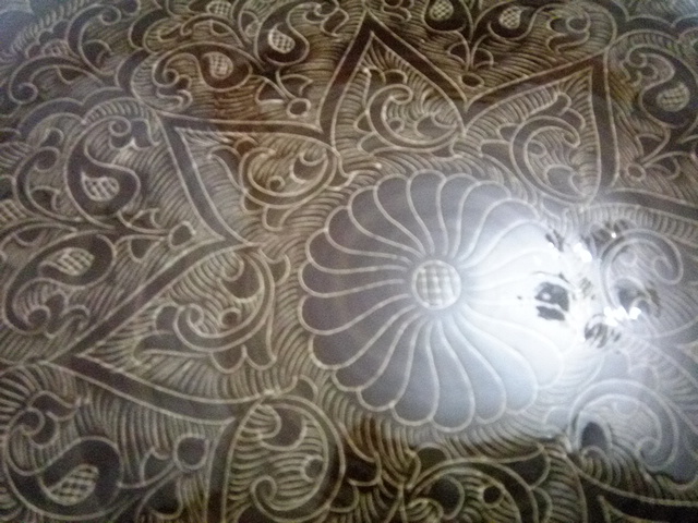 Фотография покупателя товара Ляган Риштанская Керамика "Узоры", 42 см, коричневый - Фото 2