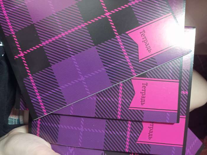 Фотография покупателя товара Тетрадь 48 листов в клетку Calligrata "Шотландка", обложка мелованный картон, блок №2, белизна 75% (серые листы), МИКС