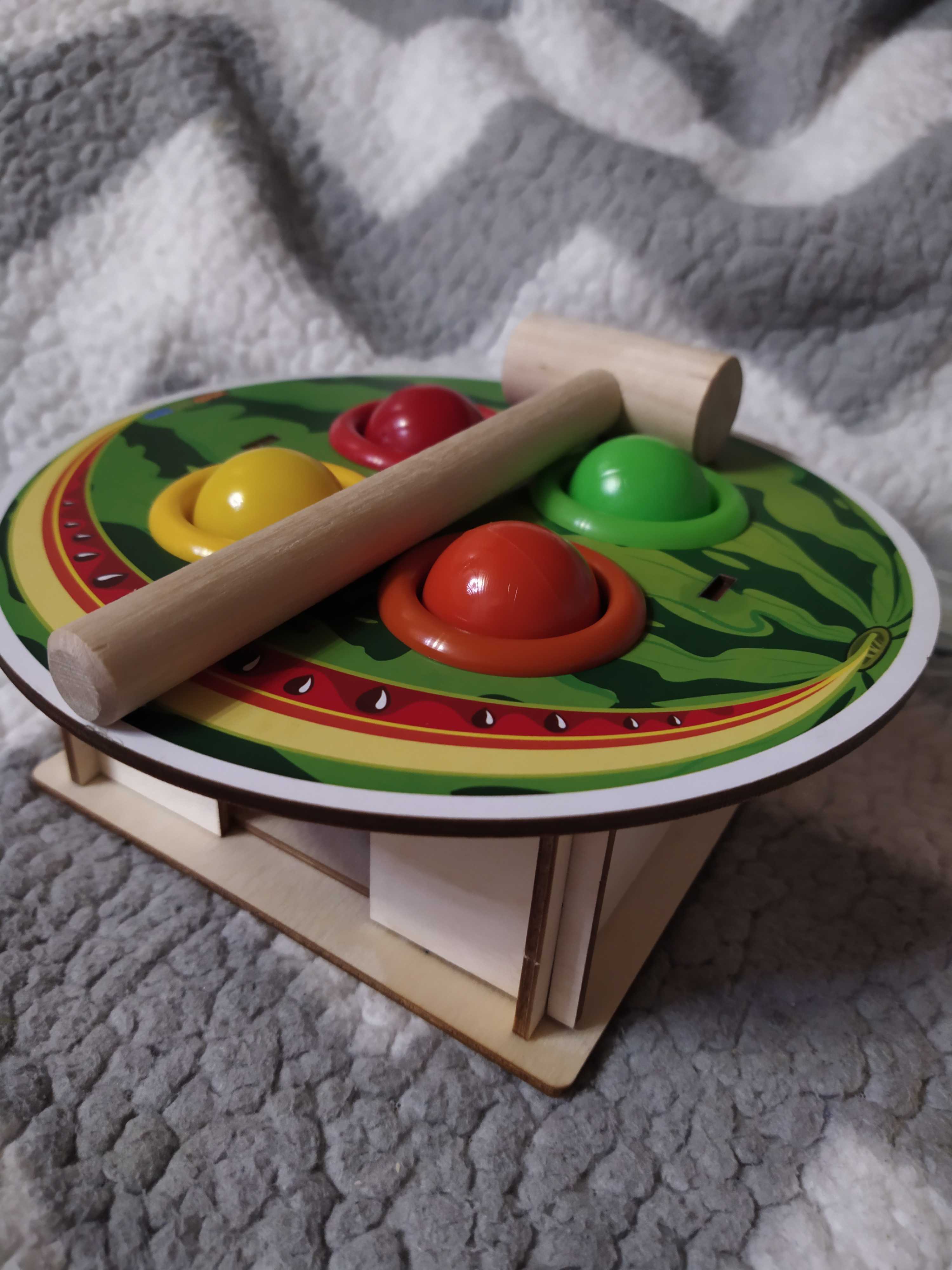 Фотография покупателя товара Стучалка-сортер «Арбуз», с молотком - Фото 1