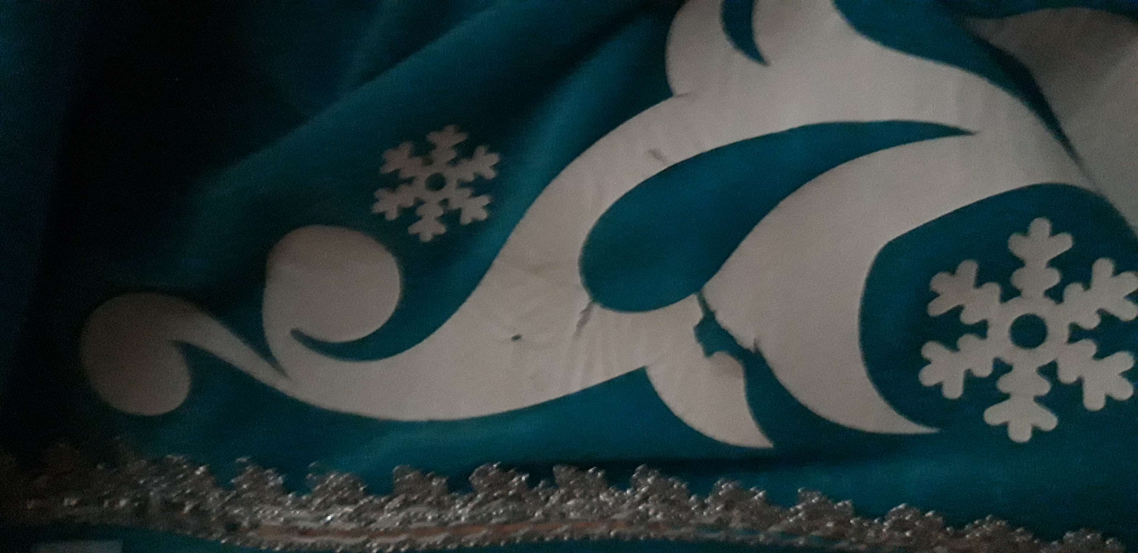 Фотография покупателя товара Карнавальный костюм "Стильная Снегурочка", шуба с узором, шапка, варежки, р-р 48 - Фото 4