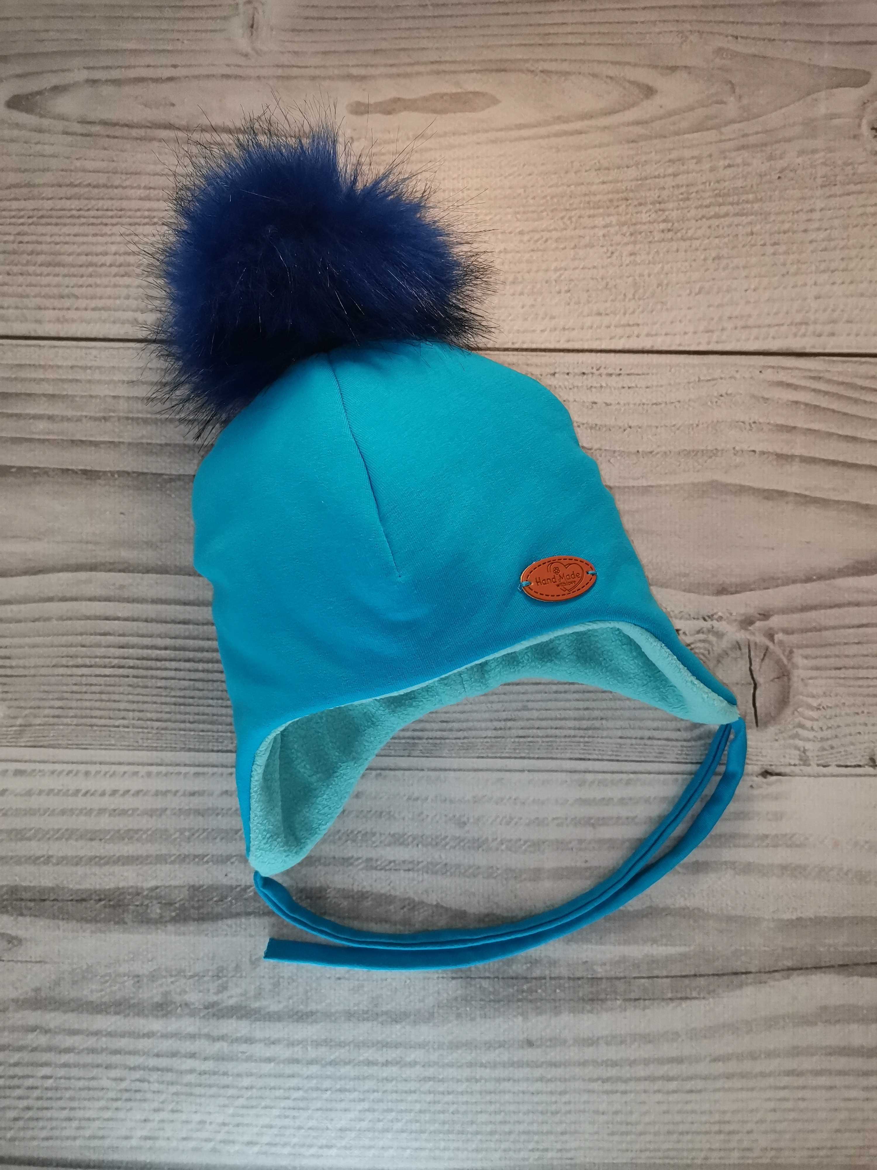 Фотография покупателя товара Помпон искусственный мех "Васильковый" d=13 см - Фото 1