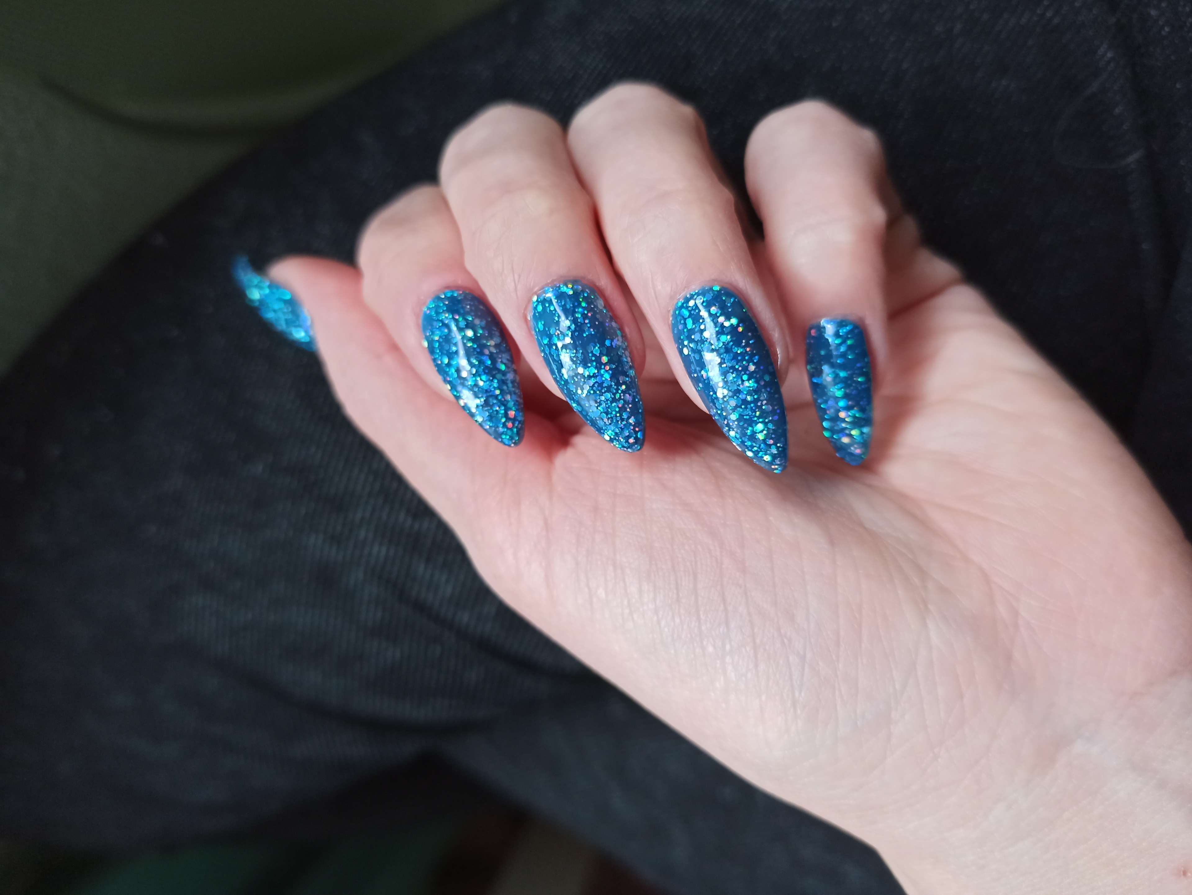 Фотография покупателя товара Гель-лак для ногтей "Искрящийся бриллиант", трёхфазный LED/UV, 10мл, цвет 011 тёмно-голубой - Фото 21