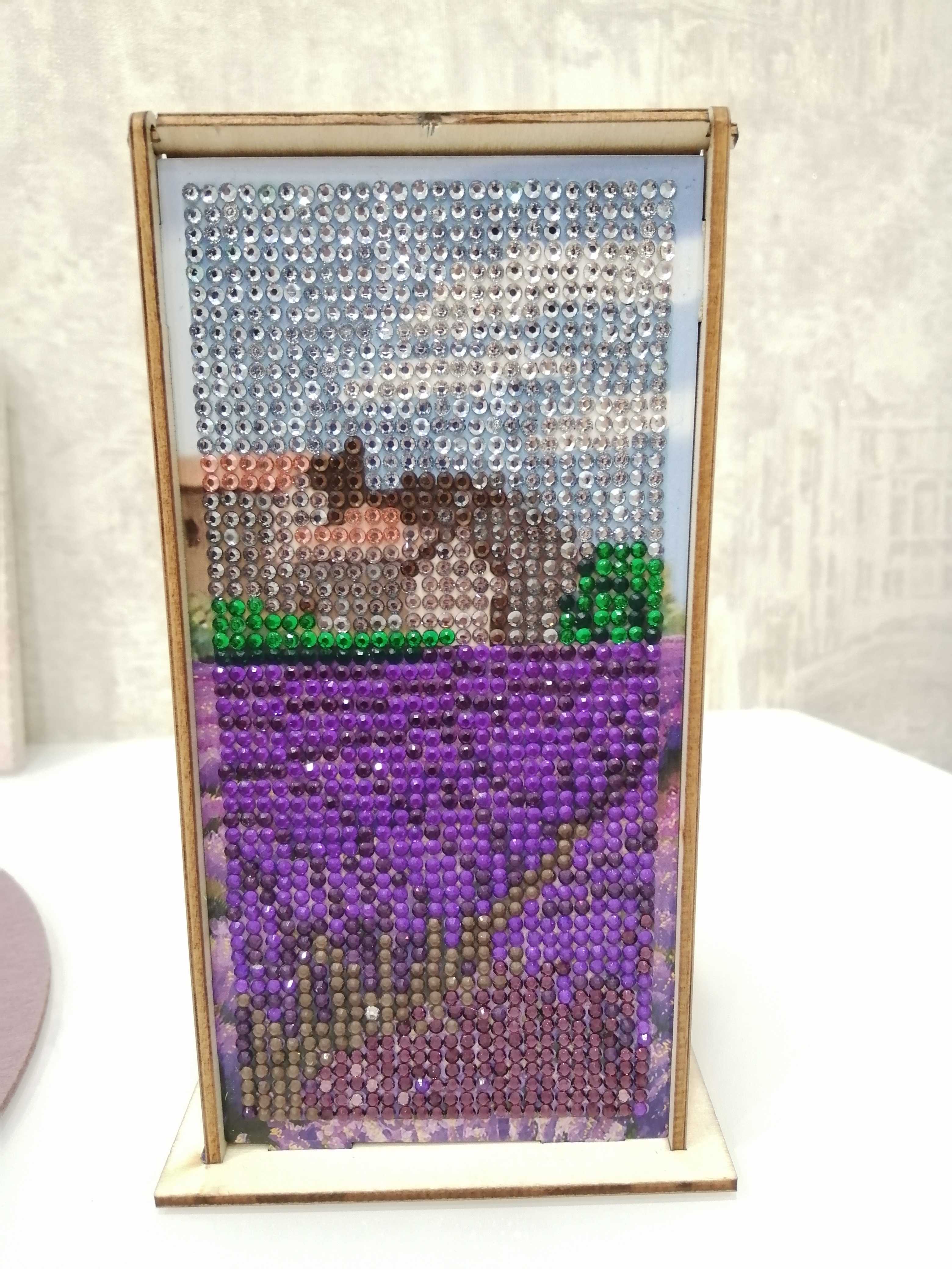 Фотография покупателя товара Алмазная мозаика «Чайный домик. Прованские поля», 17,5 х 8,6 х 8,5 см. Набор для творчества