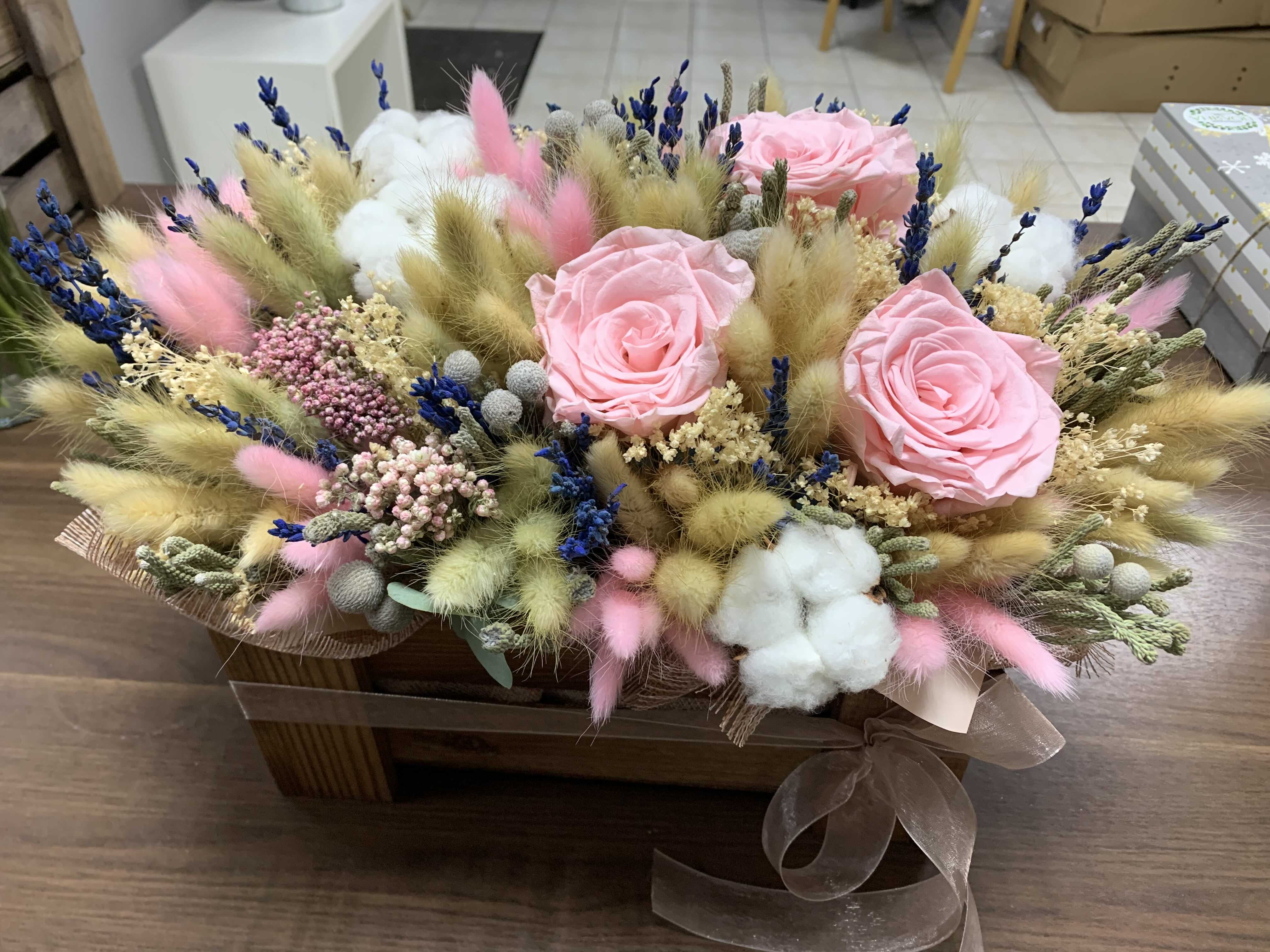 Фотография покупателя товара Сухие цветы лагуруса, набор: max 60 шт., цвет фиолетовый - Фото 5