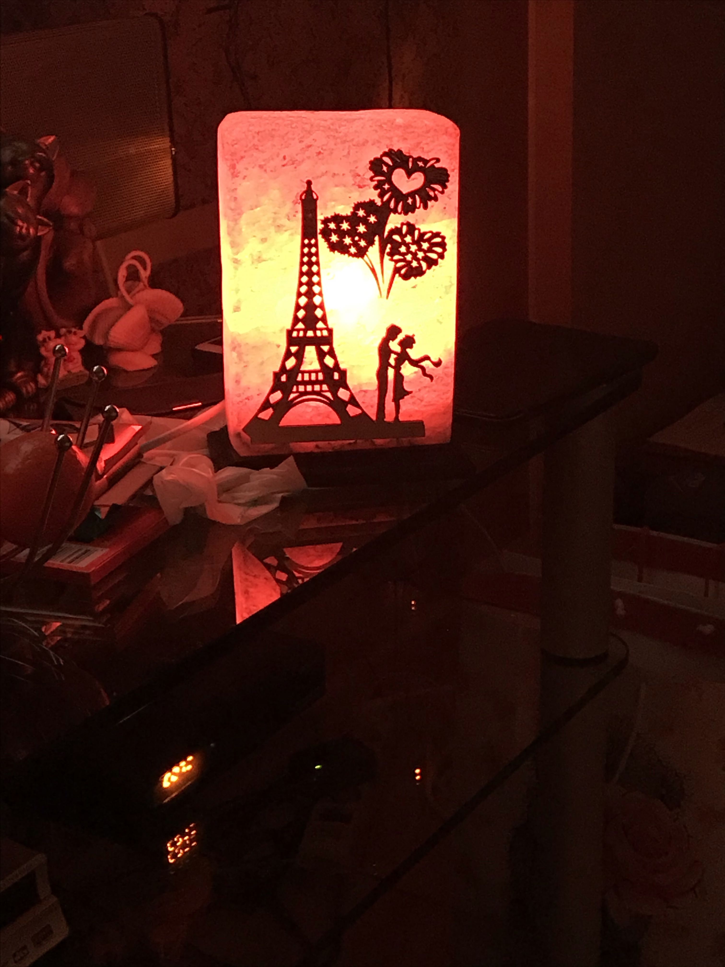 Фотография покупателя товара Соляная лампа "Панно Париж", 20 см, 3 кг - Фото 2