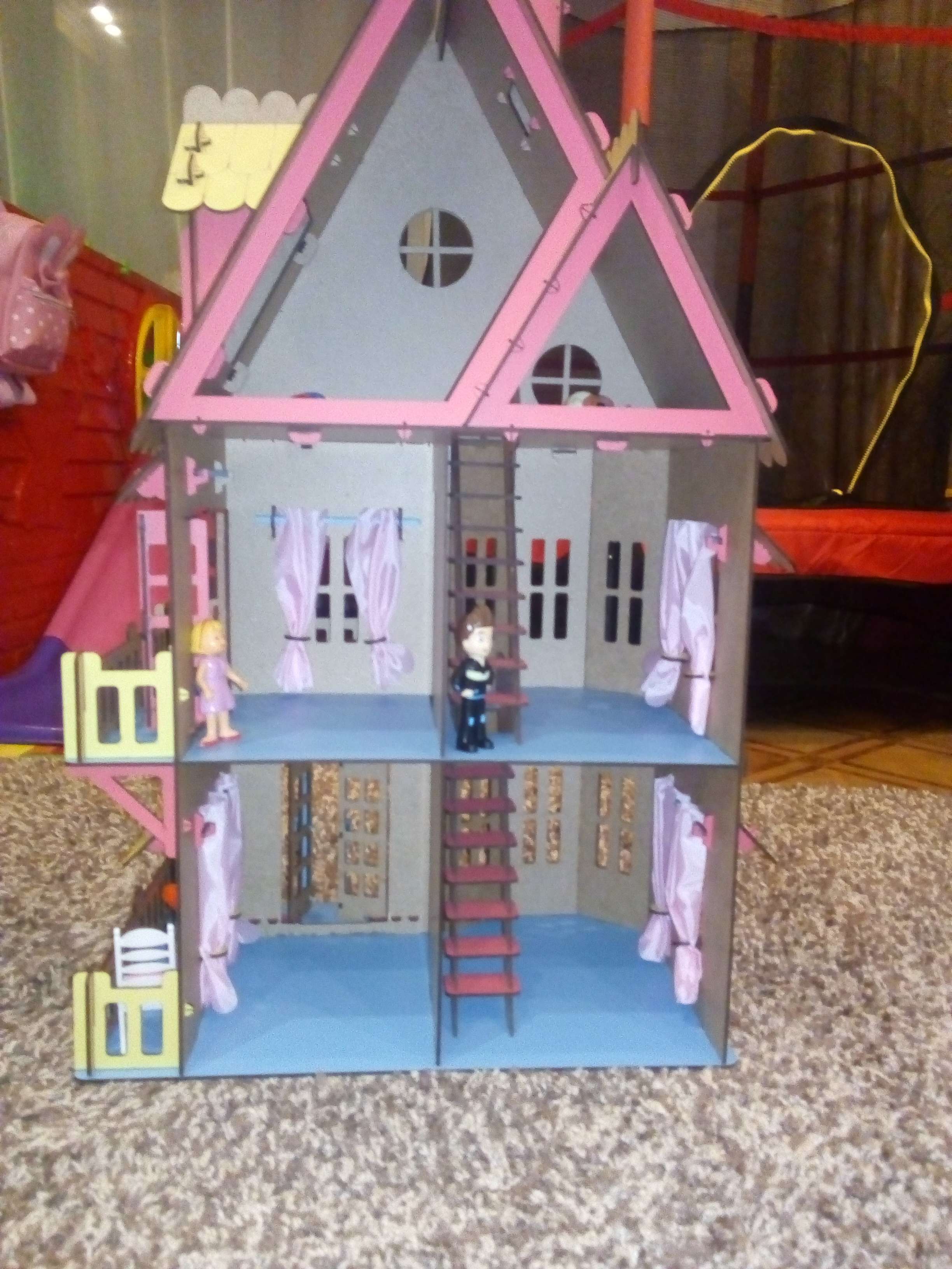 Фотография покупателя товара Сборная игрушка «Кукольный домик» розовый - Фото 2