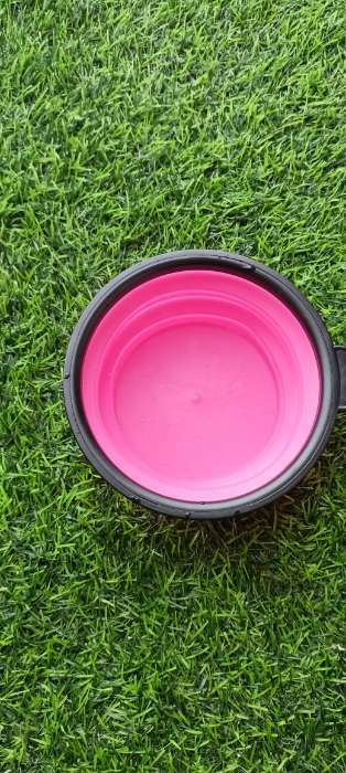 Фотография покупателя товара Миска силиконовая, складная, 350 мл, 13 см, розовая