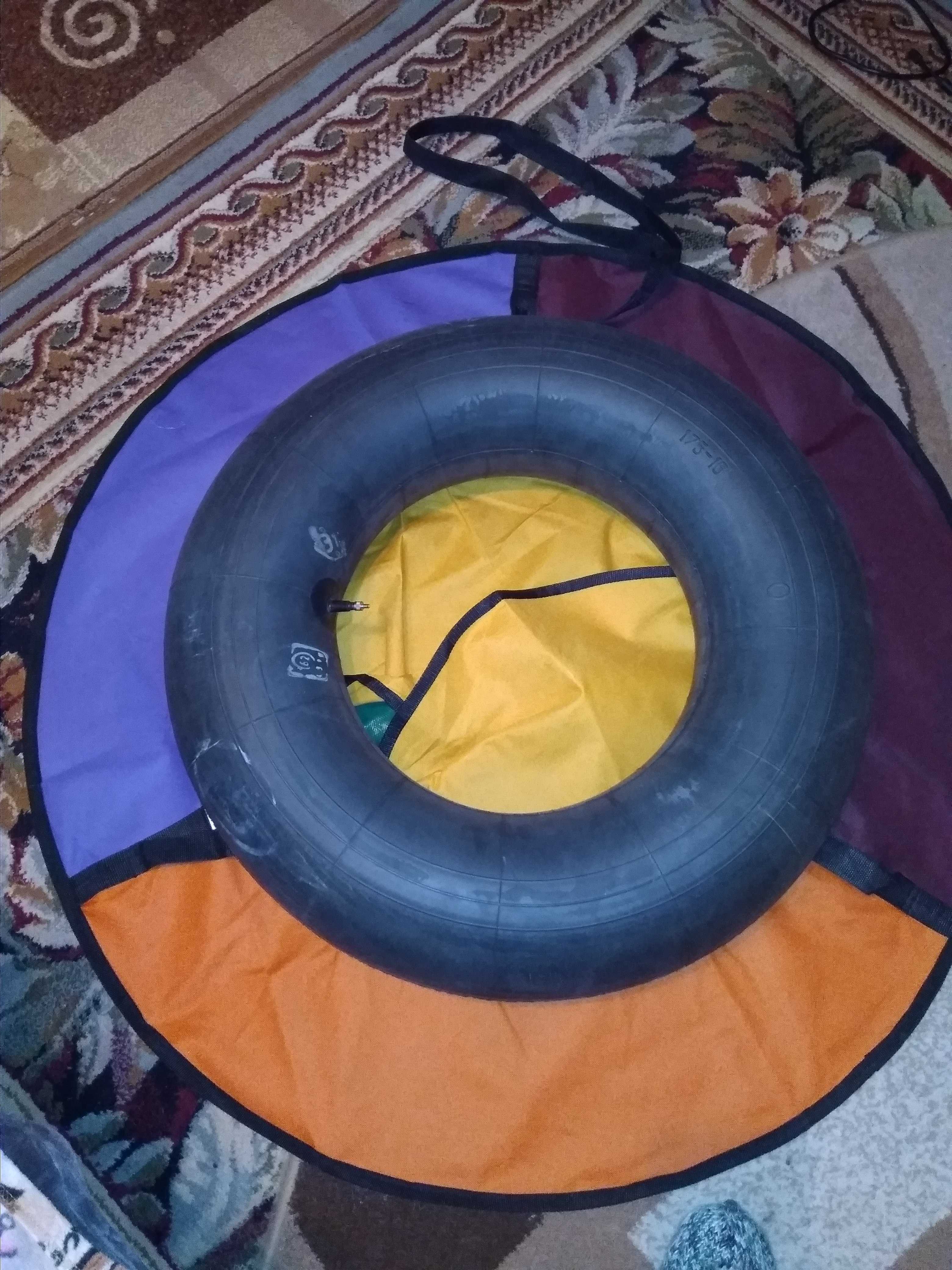 Фотография покупателя товара Тюбинг-ватрушка, диаметр чехла 110 см, тент/оксфорд, цвета микс - Фото 36