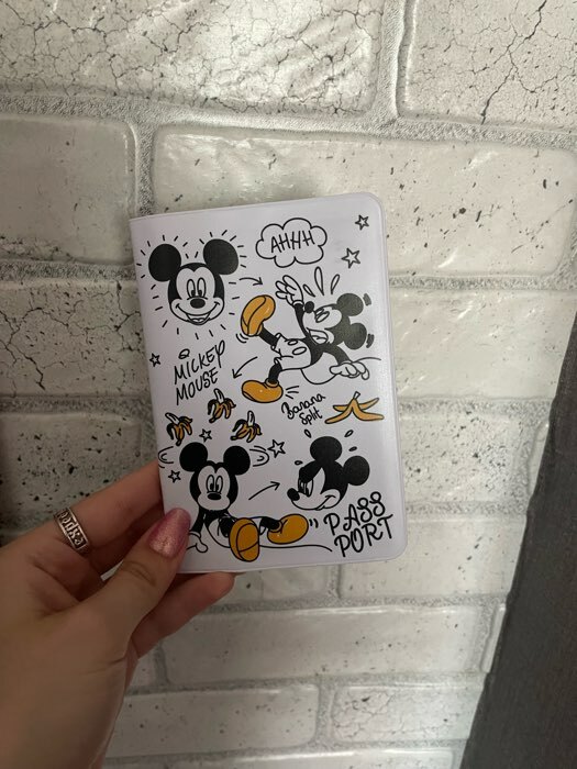 Фотография покупателя товара Паспортная обложка, Микки Маус - Фото 2