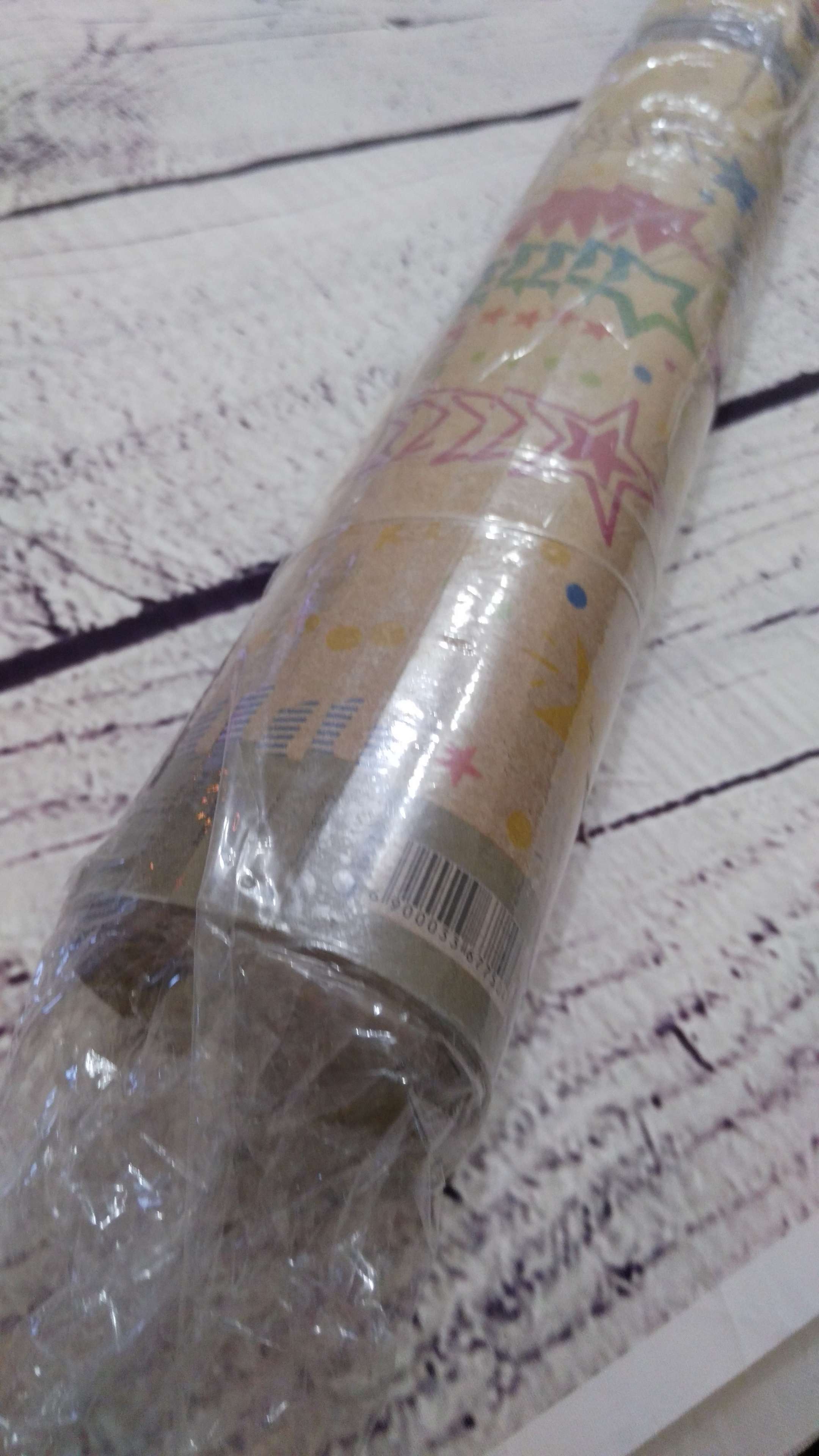 Фотография покупателя товара Бумага упаковочная крафтовая «Звёзды», 70 × 100 см - Фото 2