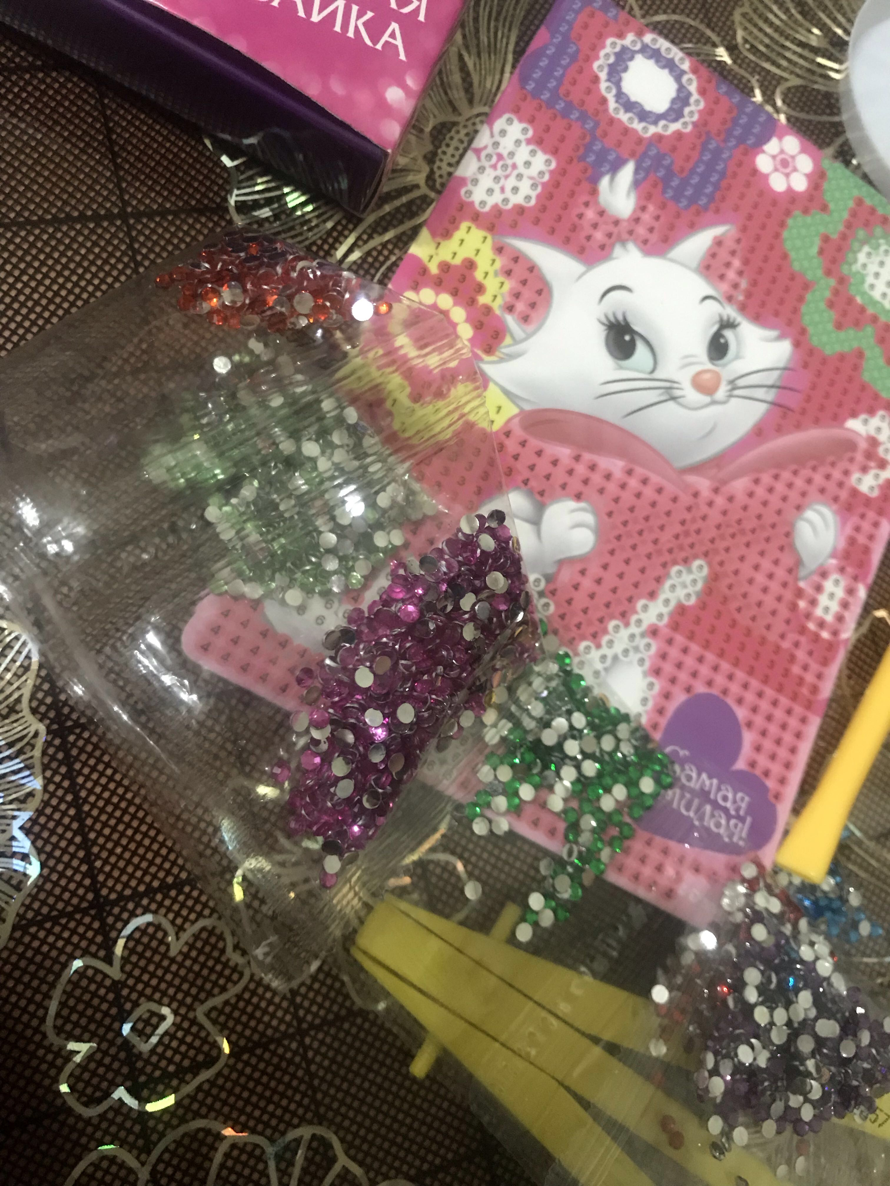 Фотография покупателя товара Вышивка алмазная для детей, 16 х 10,5 х 2 см "Самой красивой Ариэль", Принцессы - Фото 2
