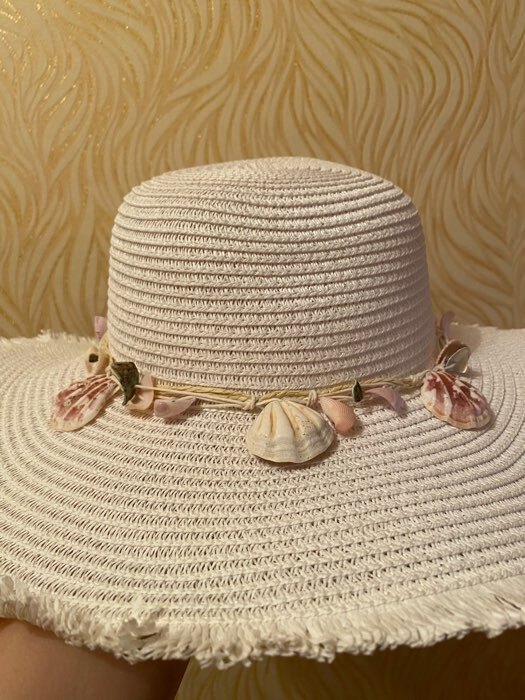 Фотография покупателя товара Шляпа женская MINAKU "Морская", размер 56-58, цвет белый - Фото 4