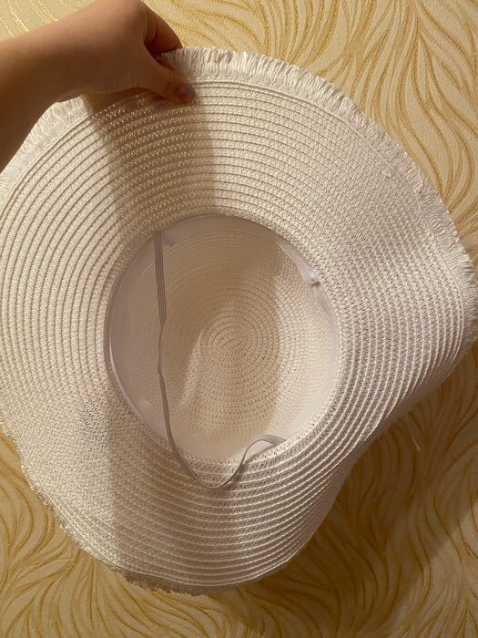 Фотография покупателя товара Шляпа женская MINAKU "Морская", размер 56-58, цвет белый - Фото 3