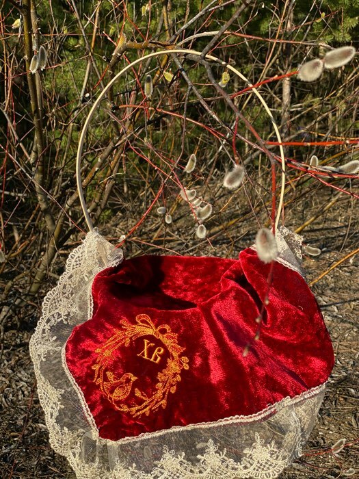 Фотография покупателя товара Корзина плетёная для хранения 19×19×5 см, ручка h=26 см, бамбуковая - Фото 3