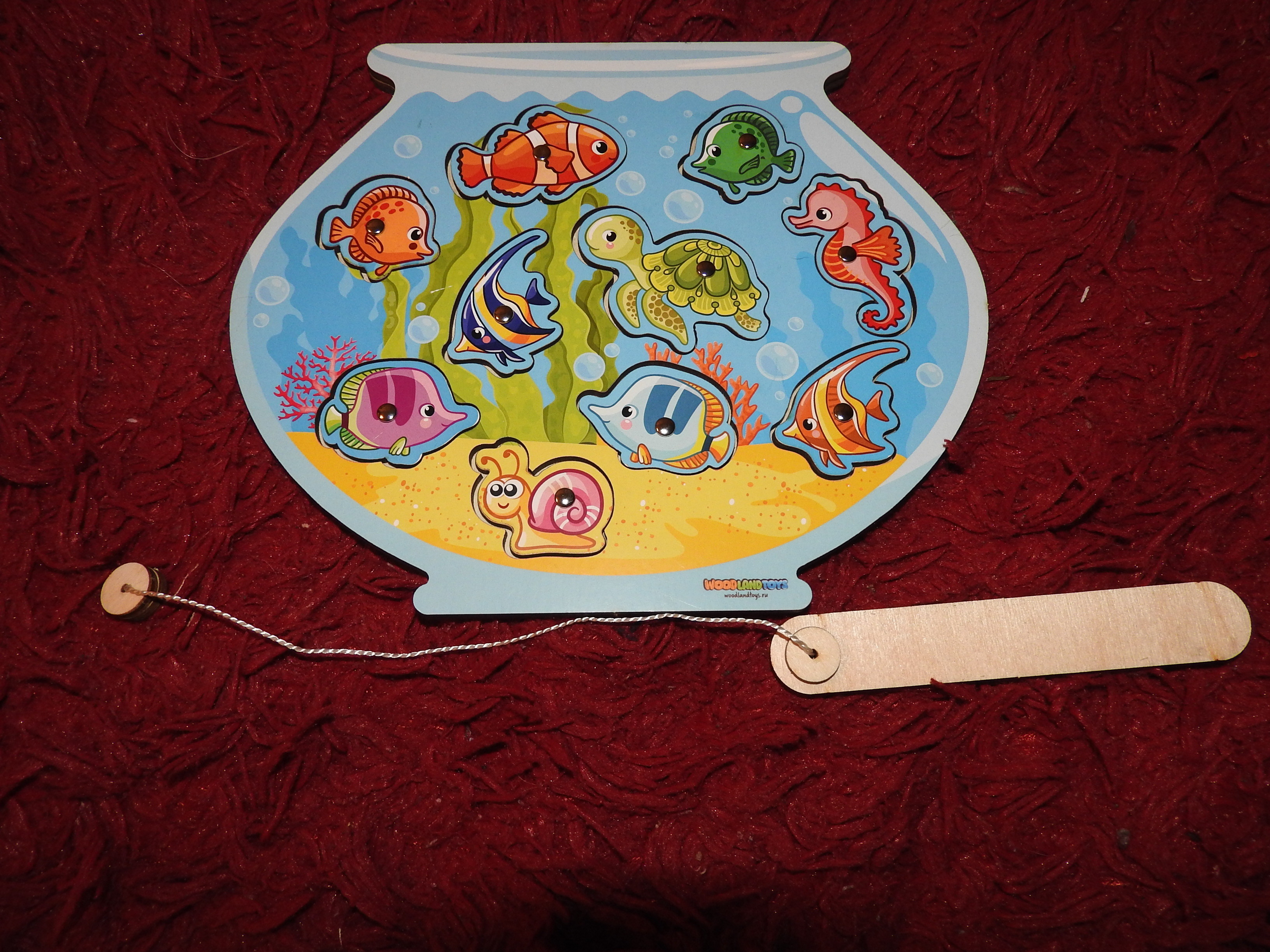 Фотография покупателя товара Магнитная рыбалка для детей «Аквариум»