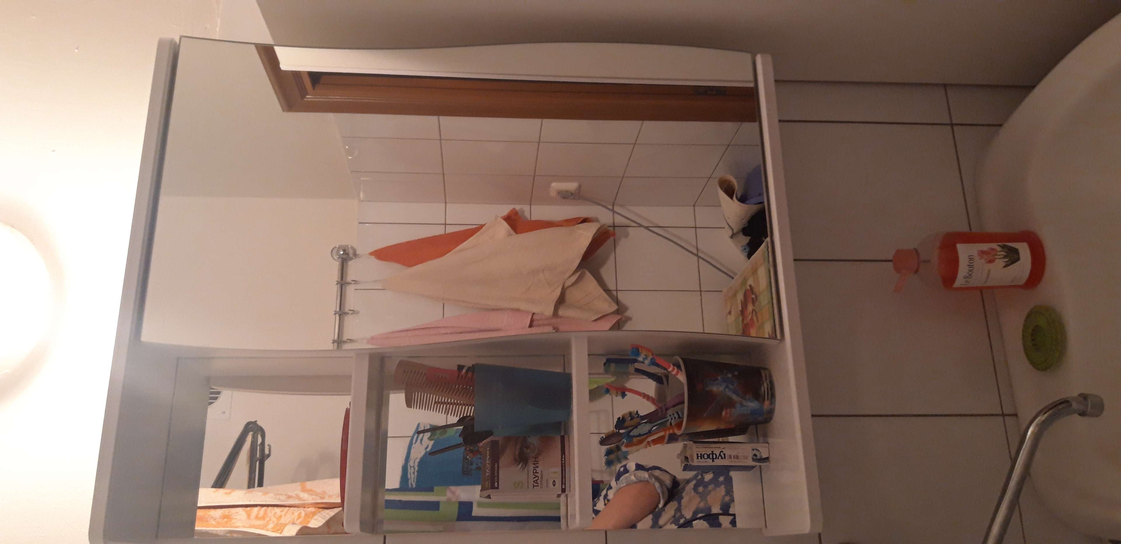 Фотография покупателя товара Зеркало-шкаф "Волна" 550 левое - Фото 1