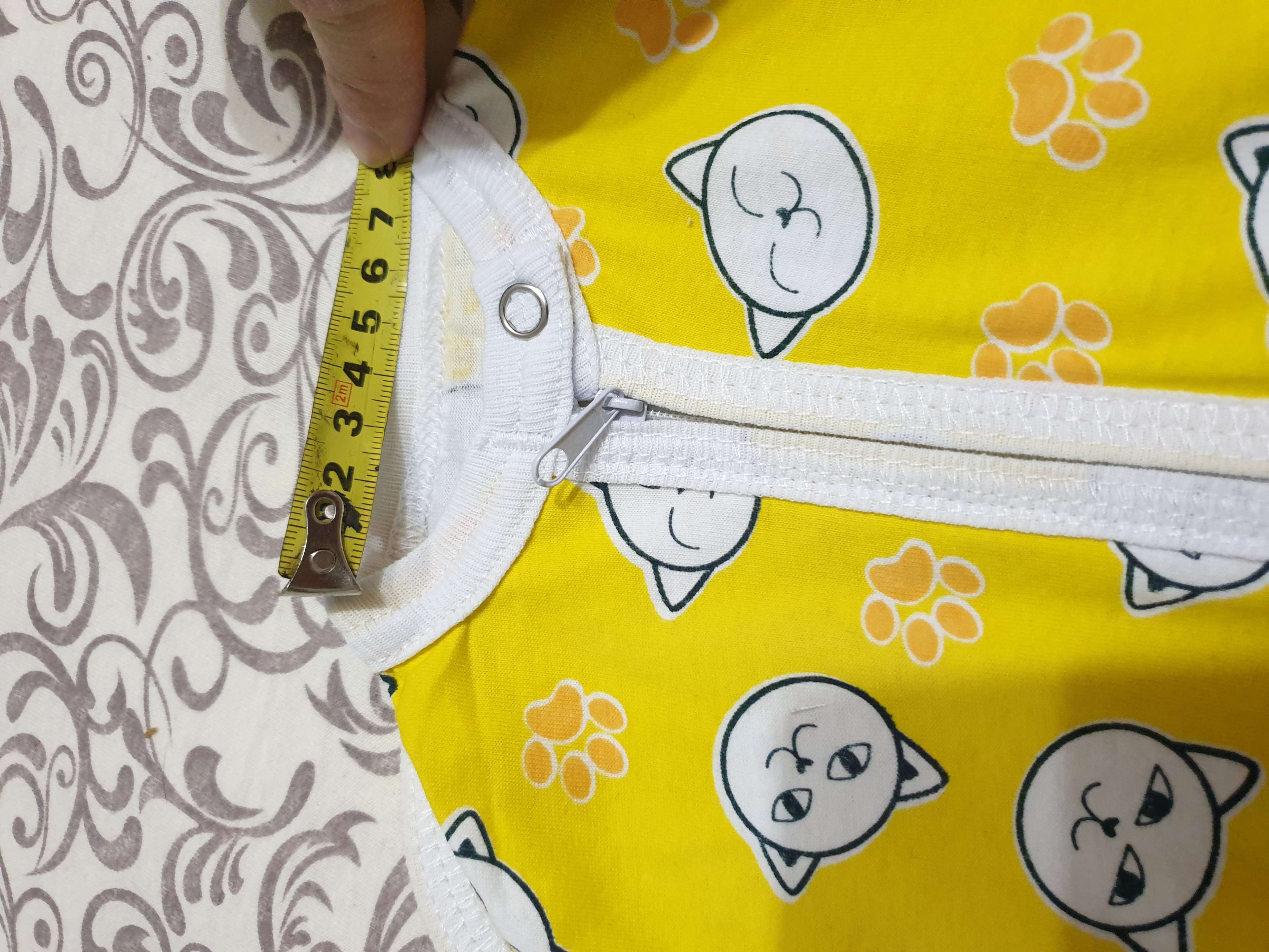 Фотография покупателя товара Пеленка-кокон на молнии, рост 50-62 см, кулирка, цвет жёлтый, МИКС - Фото 3