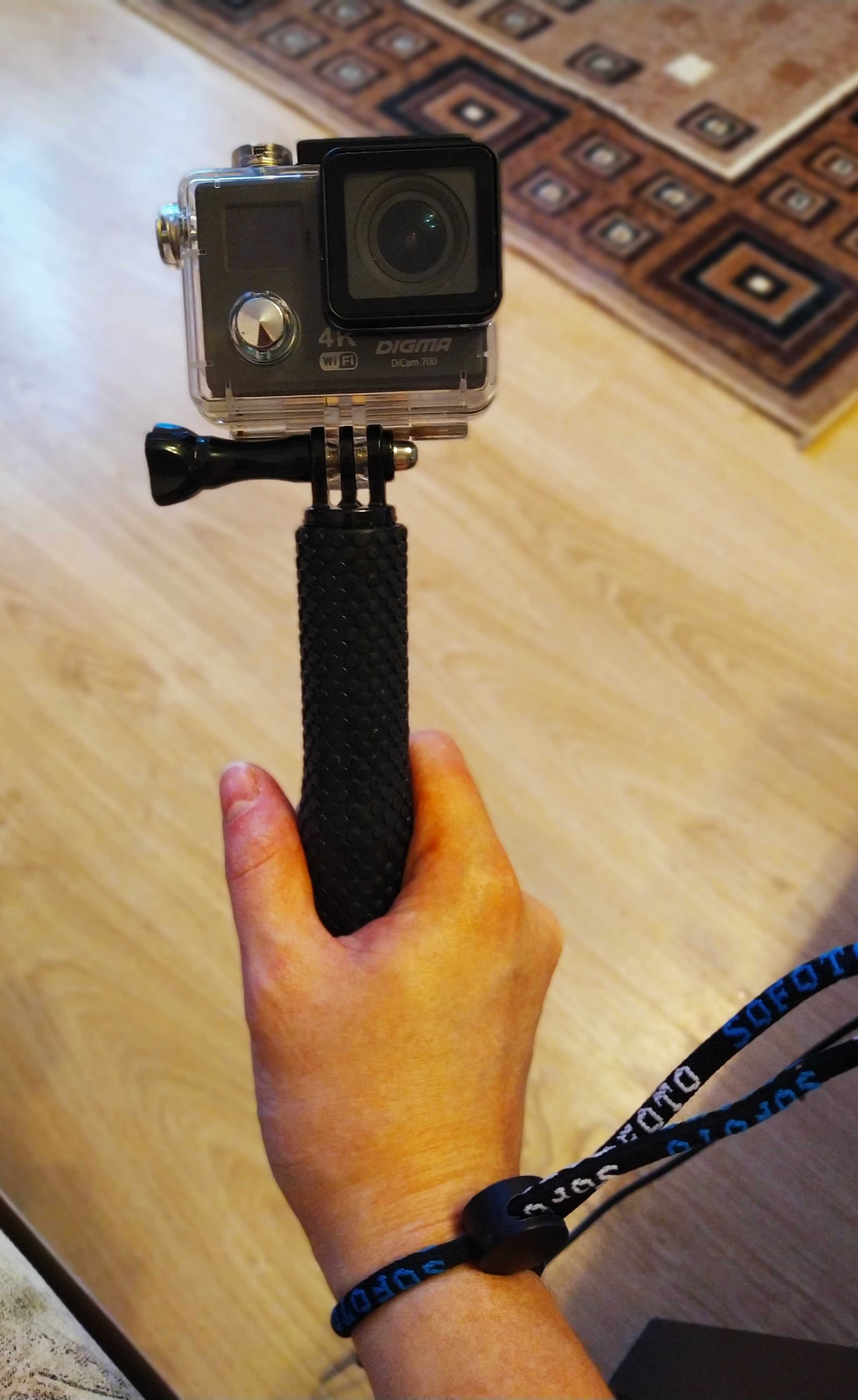Фотография покупателя товара Монопод для экшн камер LuazON, от 19 до 49 см, ударопрочный, металлический