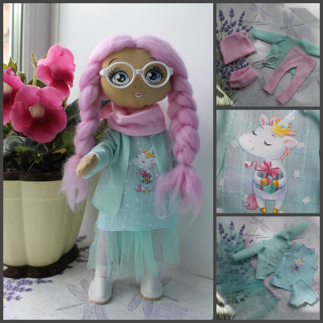 Фотография покупателя товара Набор для шитья. Интерьерная кукла «Клэр», 30 см - Фото 7