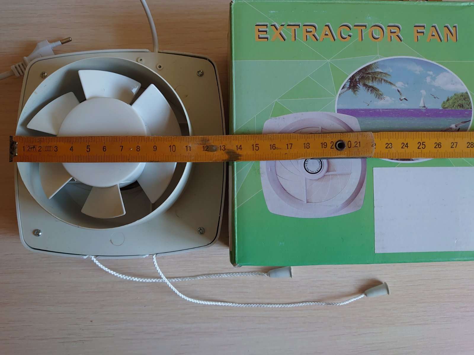 Фотография покупателя товара Вентилятор осевой, с жалюзи, шнурковый выключатель, провод, d=110 мм, 220 В, 20Вт - Фото 1