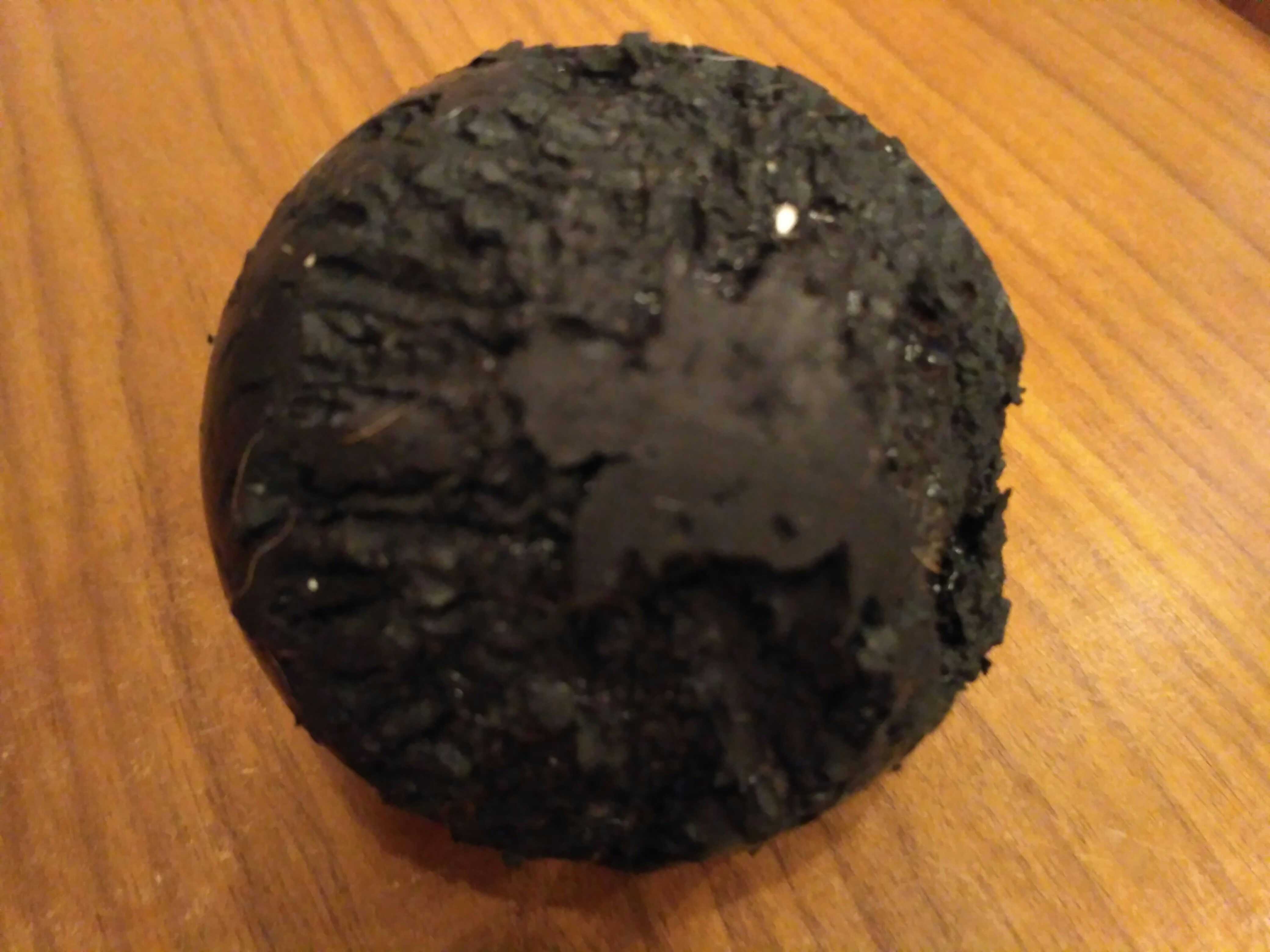 Фотография покупателя товара Игрушка "Цельнорезиновый мяч", 8 см, черный - Фото 1
