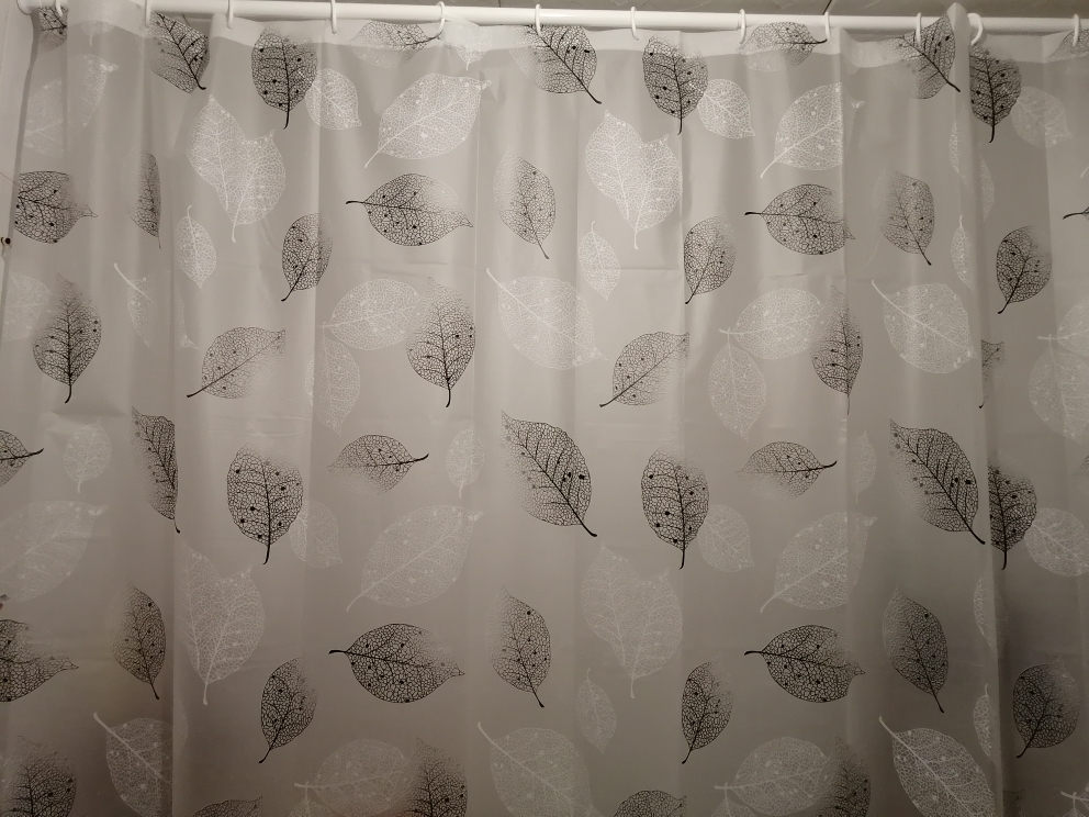 Фотография покупателя товара Штора для ванны Доляна «Чёрно-белые листья», 180×180 см, EVA - Фото 17