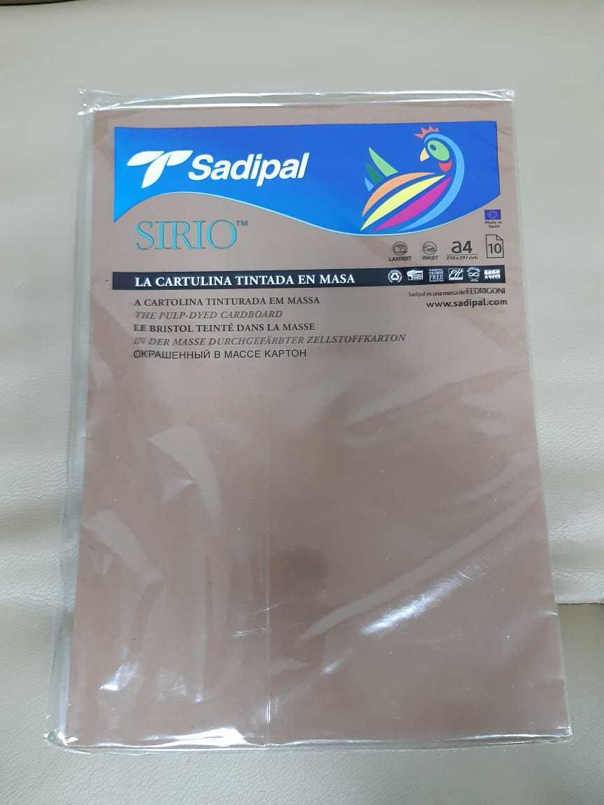 Фотография покупателя товара Картон цветной Sadipal Sirio, 210 х 297 мм,1 лист, 170 г/м2, коричневый, цена за 1 лист
