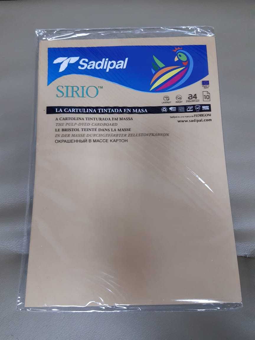 Фотография покупателя товара Картон цветной Sadipal Sirio, 210 х 297 мм,1 лист, 170 г/м2, светло-коричневый, цена за 1 лист - Фото 1