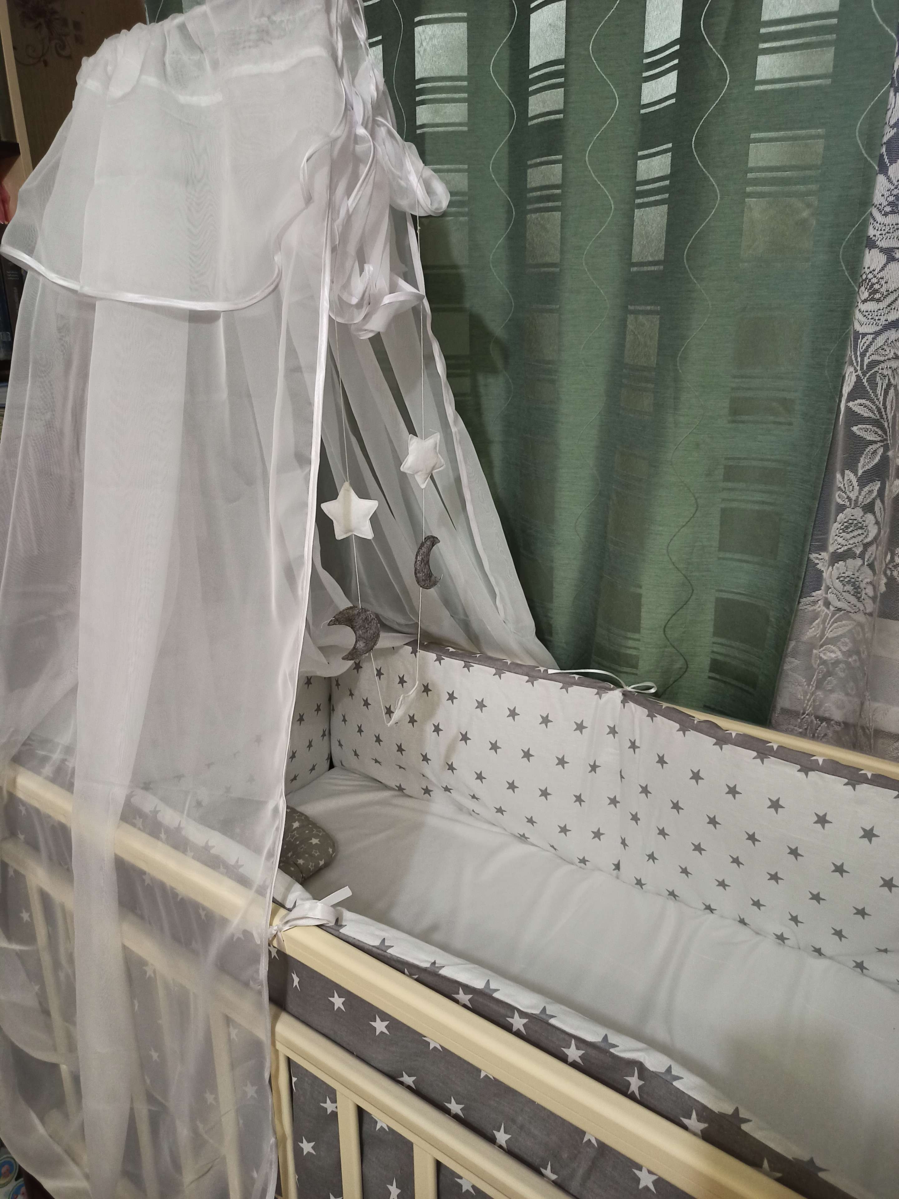 Фотография покупателя товара Балдахин, размер 150х300 см, вуаль, цвет белый 147 - Фото 3