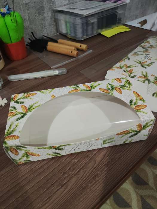 Фотография покупателя товара УЦЕНКА Коробочка для пончиков «Шишки», 10 х 20 х 5 см - Фото 2