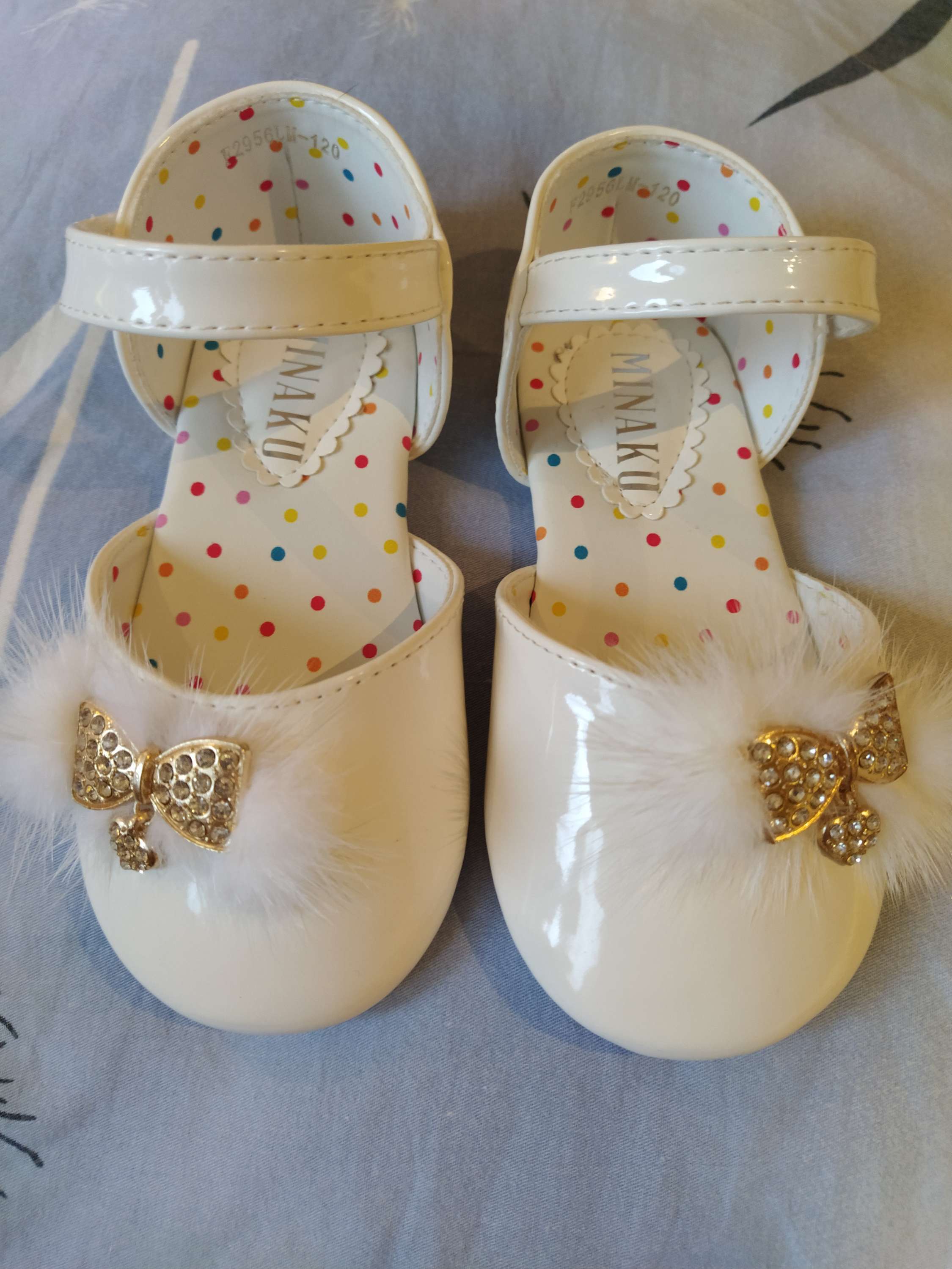 Фотография покупателя товара Туфли детские MINAKU, цвет белый, размер 20 - Фото 7