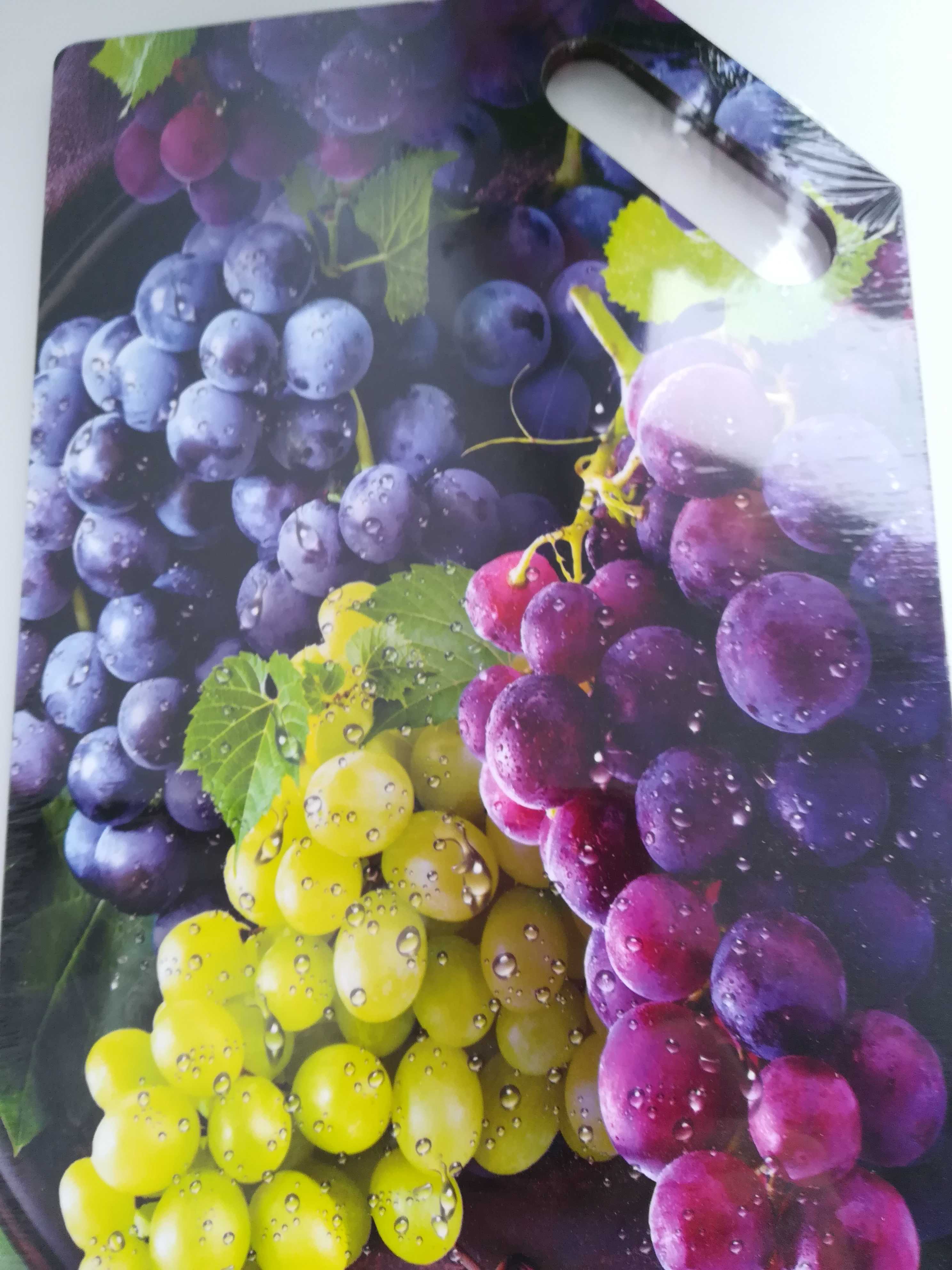 Фотография покупателя товара Доска разделочная "Сочный виноград" 27х18 см - Фото 2
