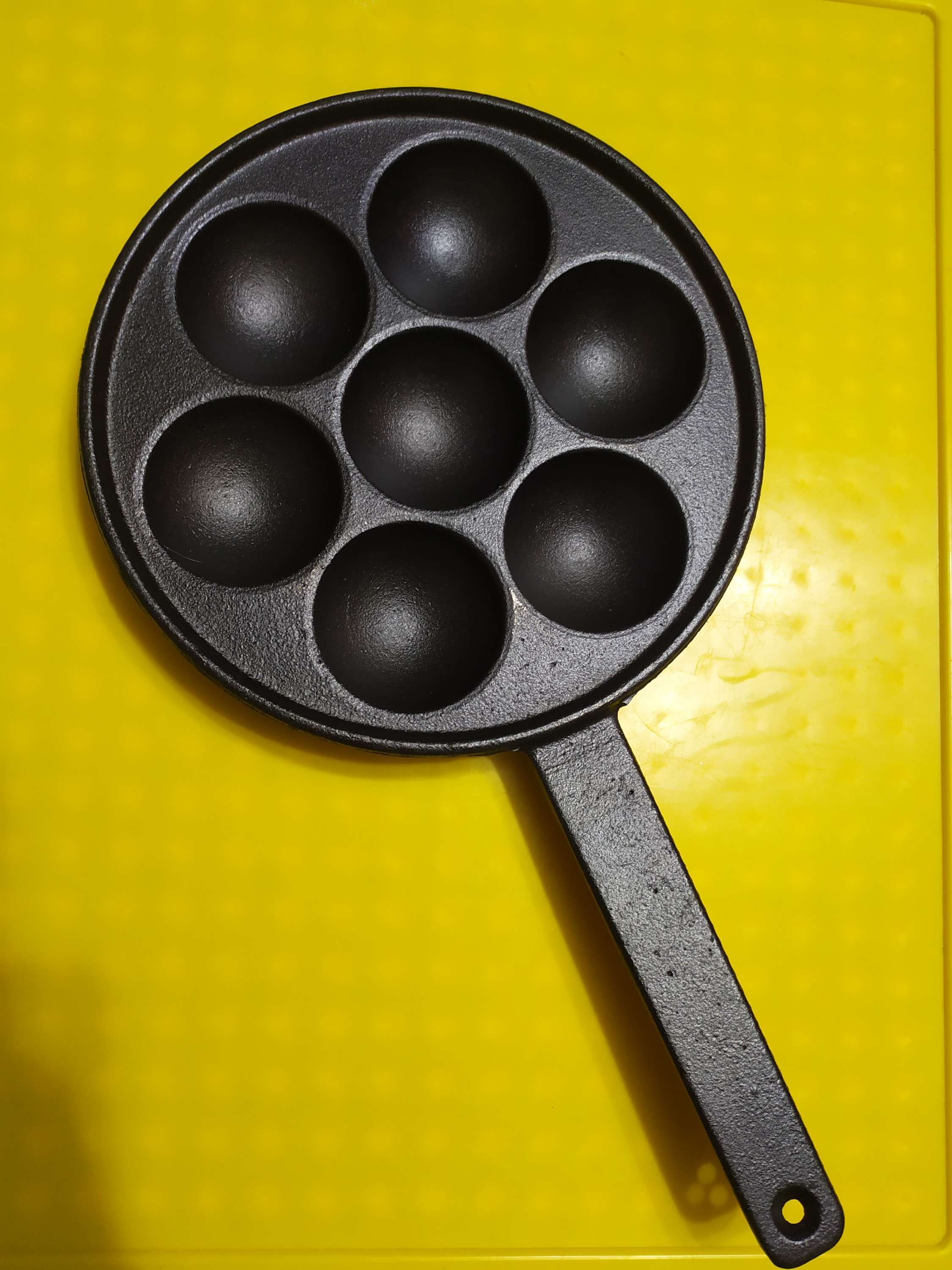 Фотография покупателя товара Сковорода чугунная «Сферос», d=20 см, 7 ячеек