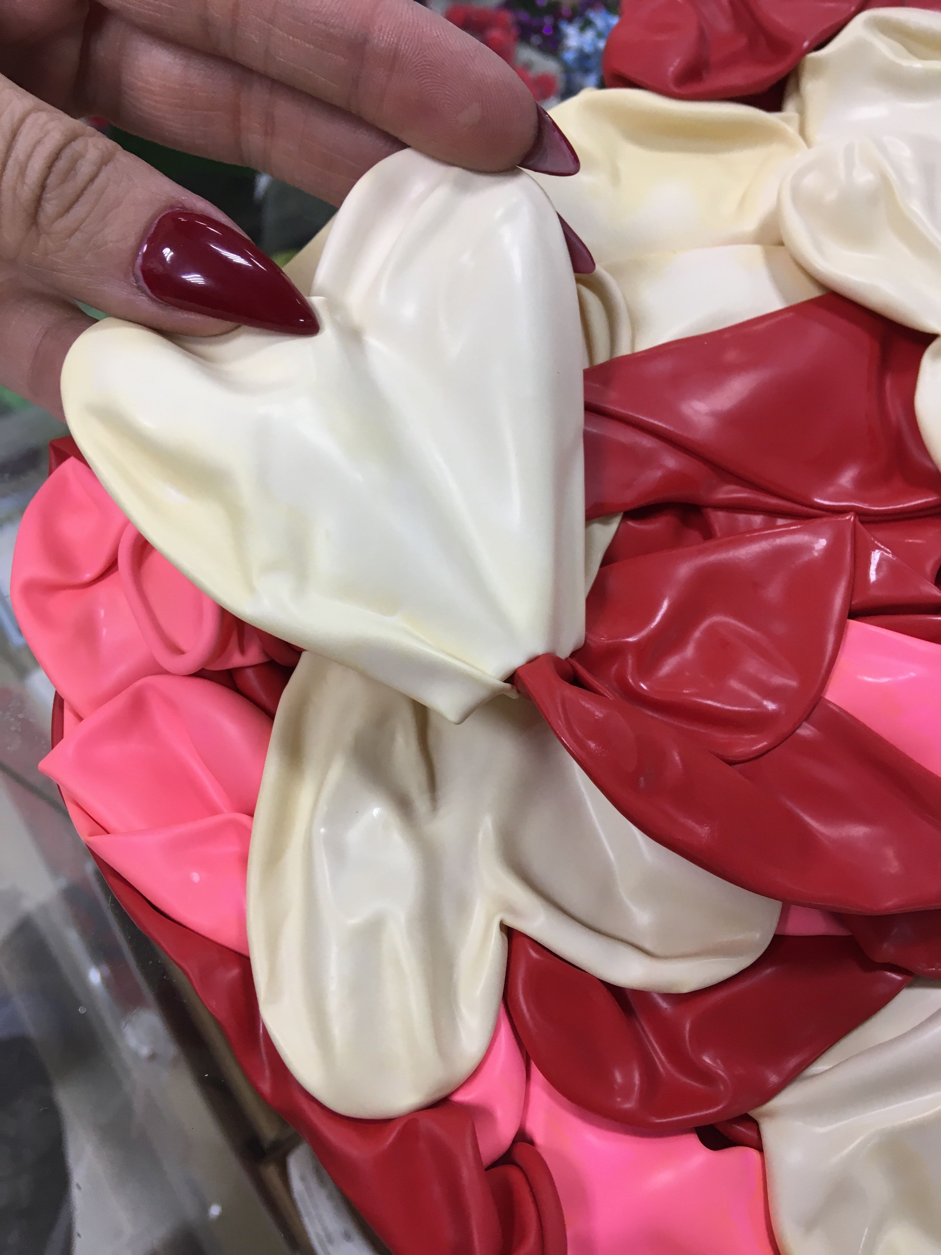 Фотография покупателя товара Шары латексные 12" "Сердце", пастель, набор 100 шт., цвета МИКС - Фото 2