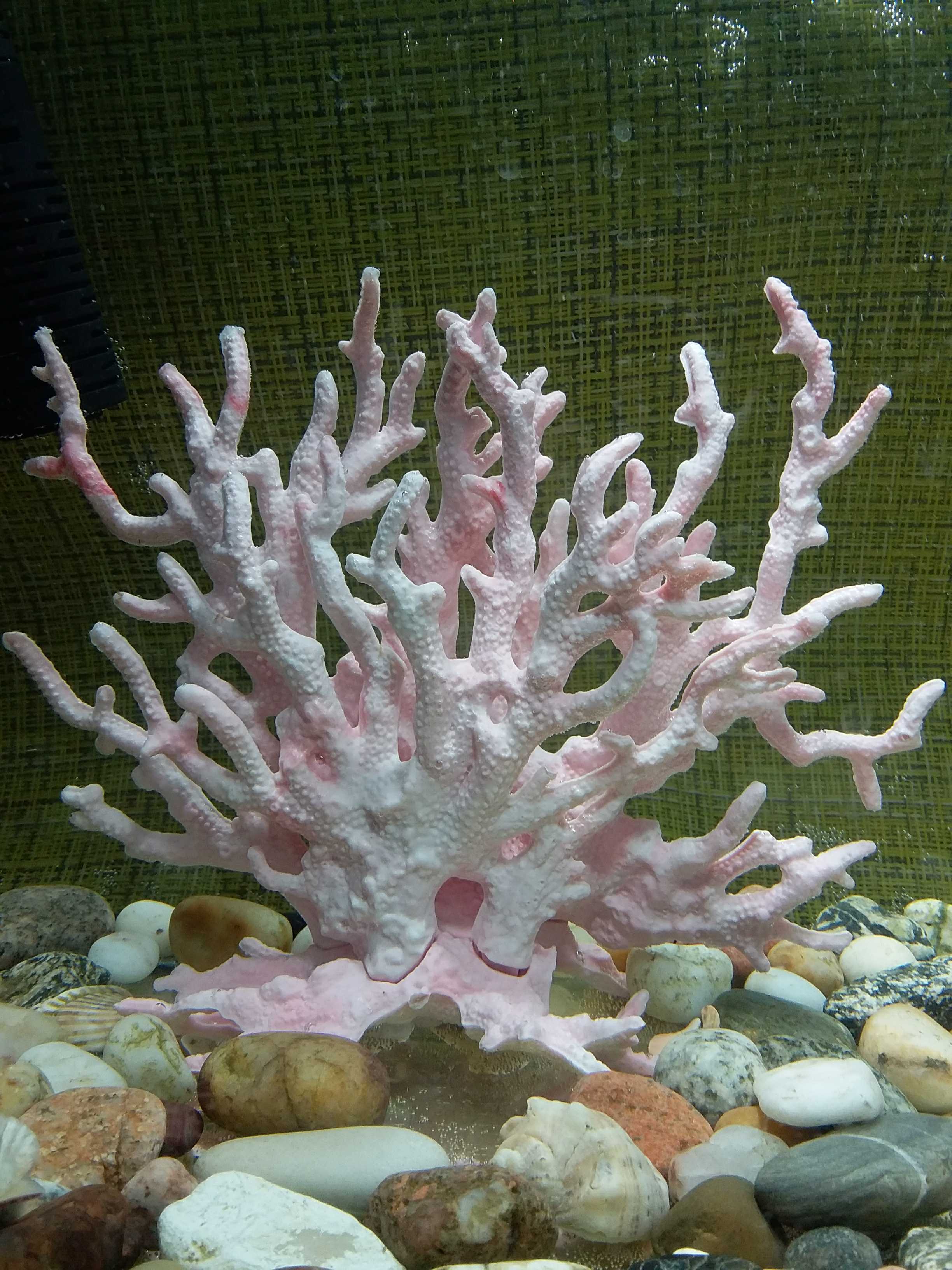 Фотография покупателя товара Коралл пластиковый малый 17 х 6 х 13 см, розовый