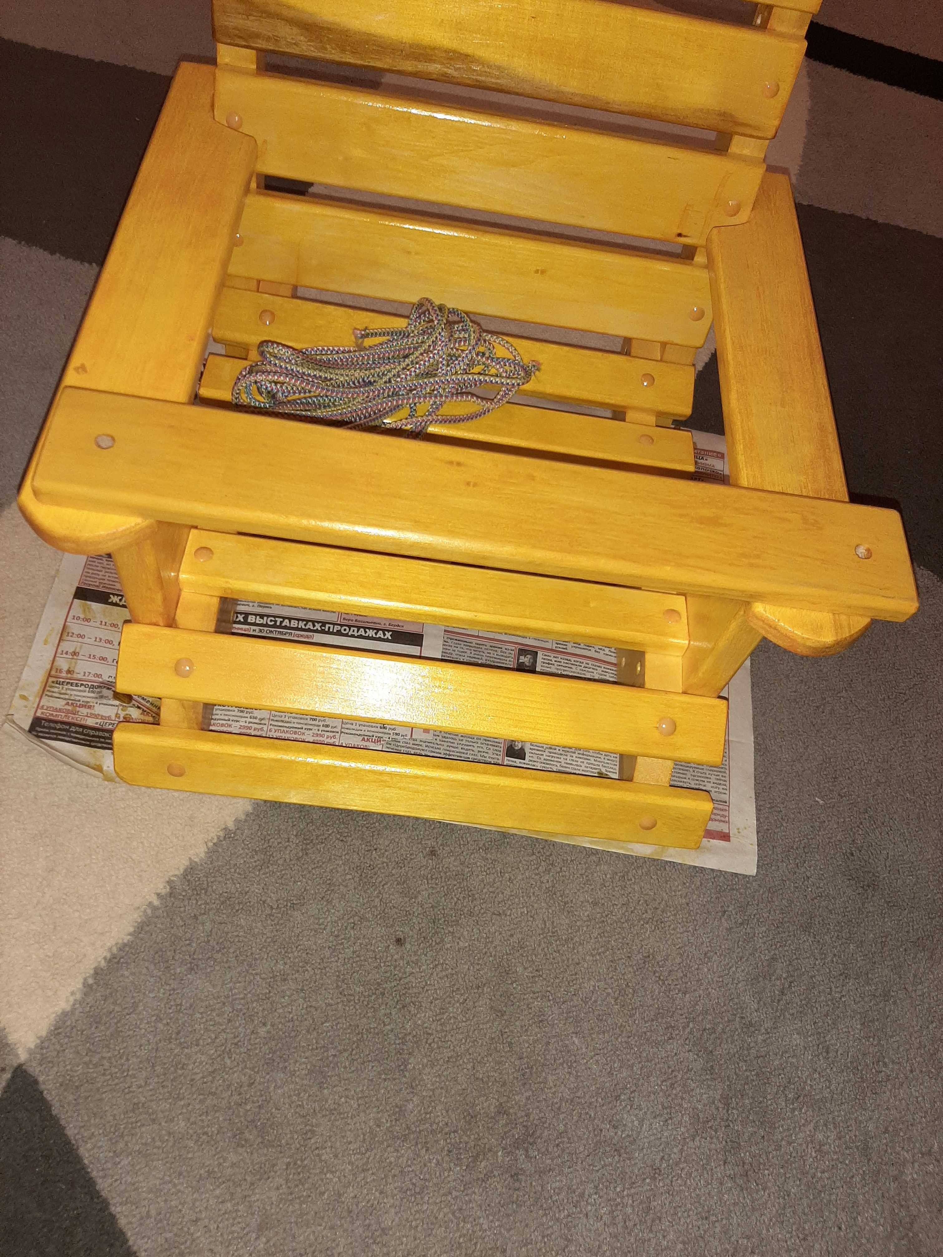 Фотография покупателя товара Кресло деревянное подвесное, сиденье 50×50см - Фото 16
