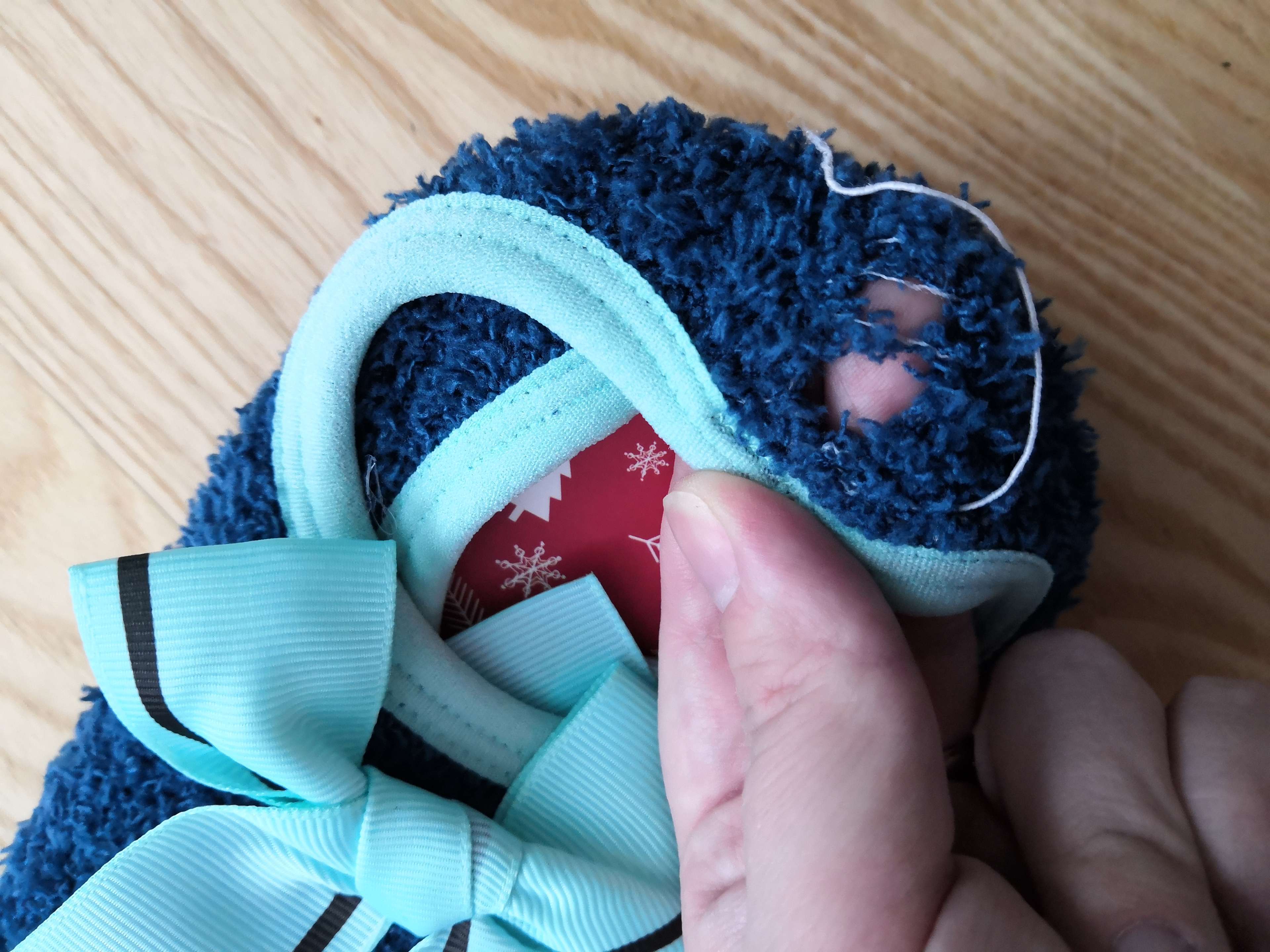 Фотография покупателя товара Носки женские укороченные со стоперами KAFTAN голубые,23-25 см, 100% п/э