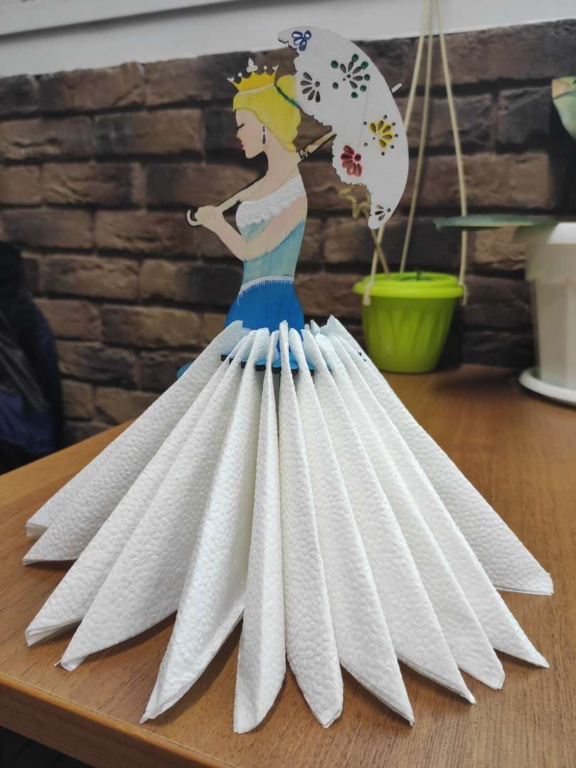 Фотография покупателя товара Салфетница «Дама с зонтиком», 26×15×0,3 см - Фото 3
