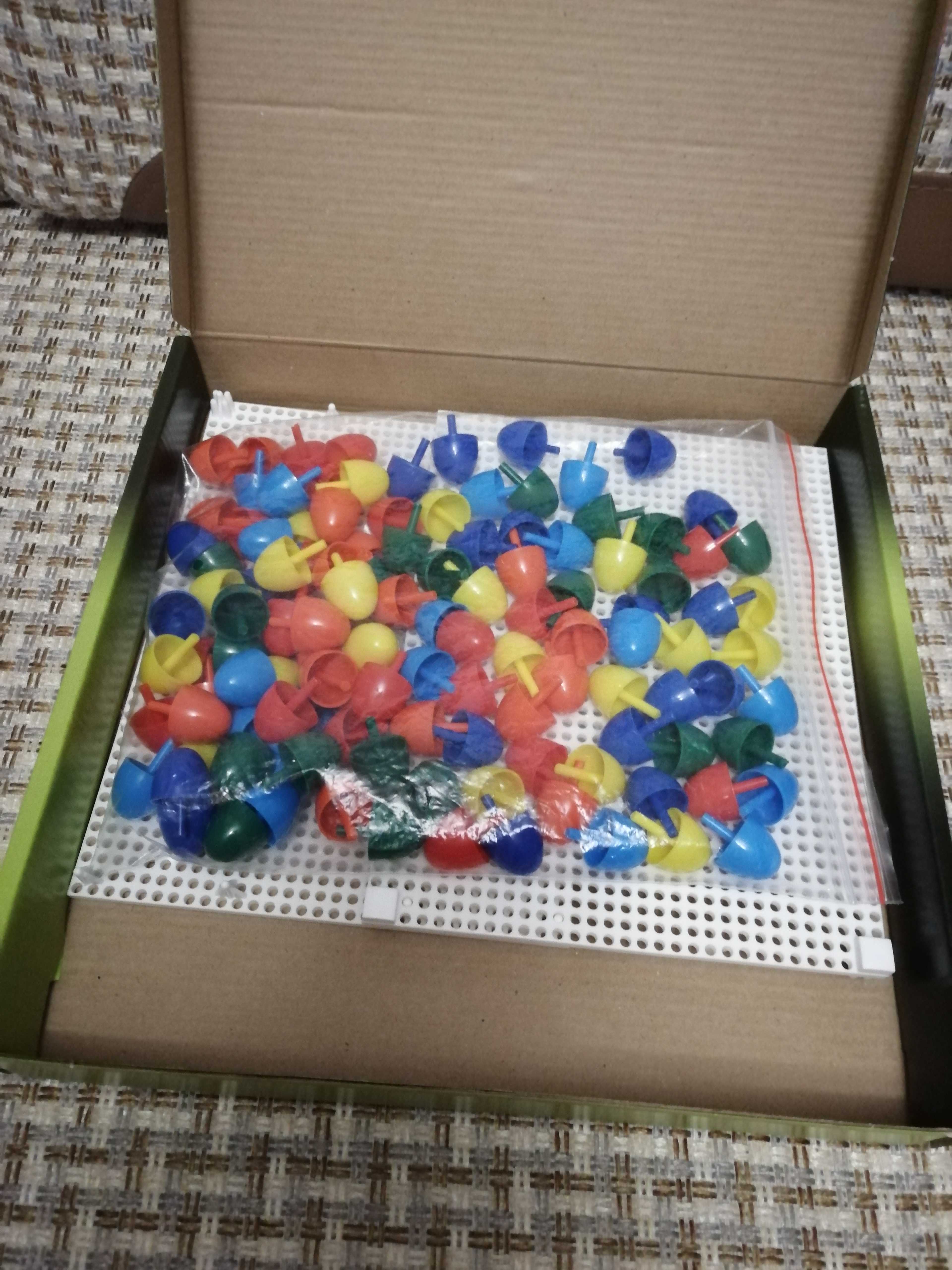 Фотография покупателя товара Мозаика круглая, 120 элементов по 20мм, 6 цветов, 2 платы